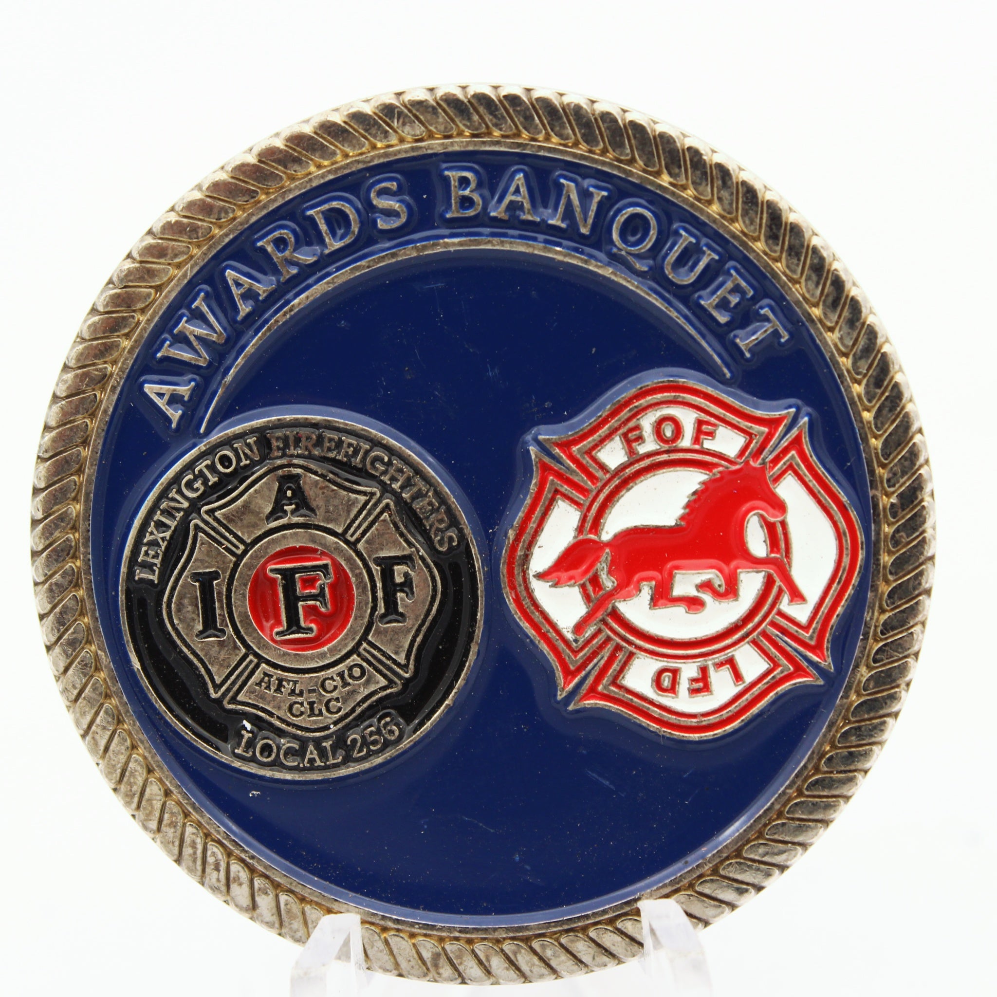 Lexington KY Fire Department Awards Banquet Challenge Coin 1.75 Inch Pre-owned