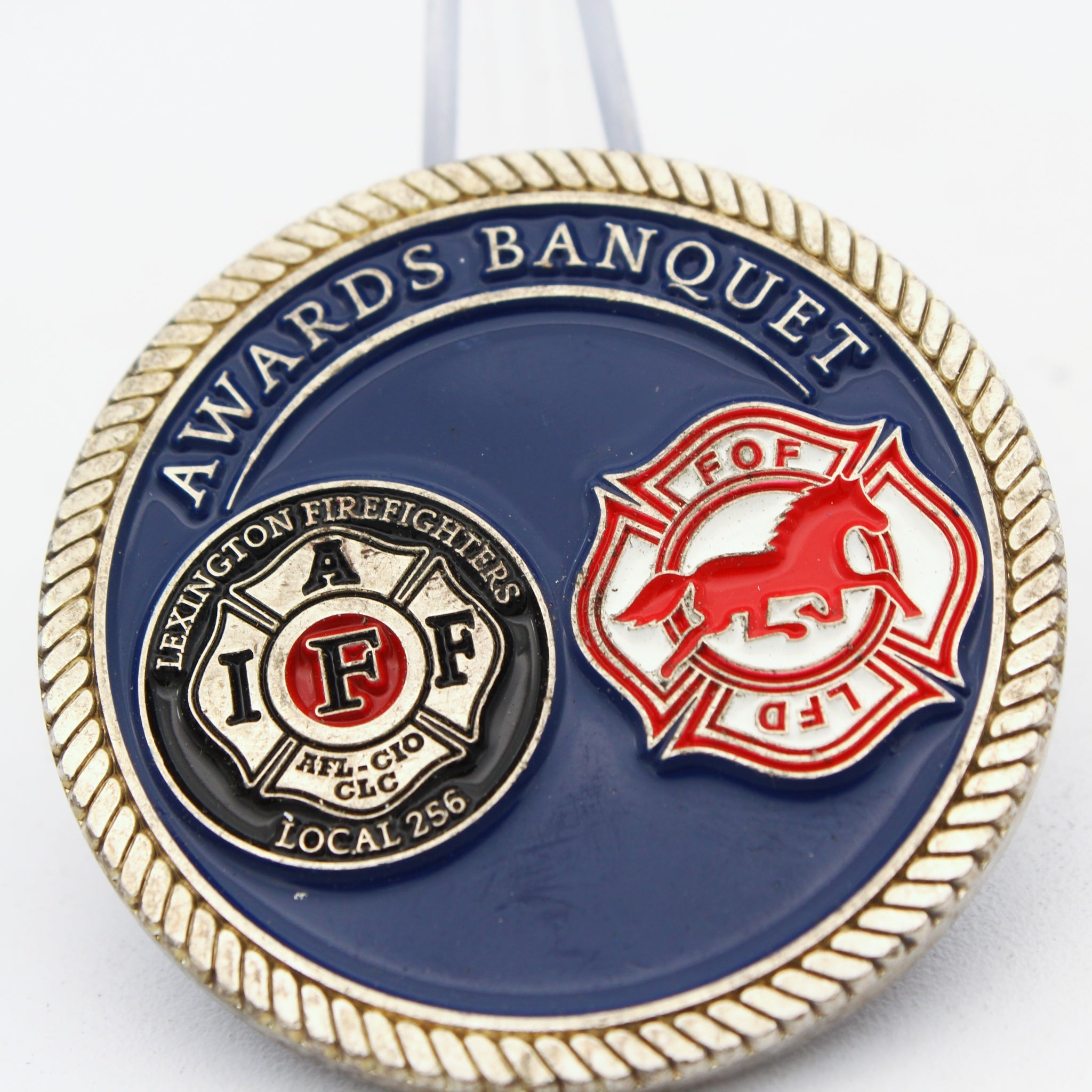 Lexington KY Fire Department Awards Banquet Challenge Coin 1.75 Inch Pre-owned