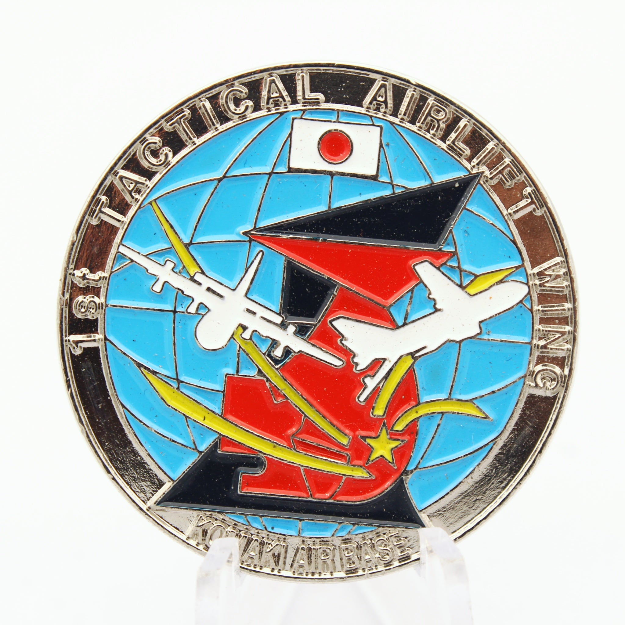 JASDF Tactical Airlift Wing Komaki Air Base Challenge Coin 1.5 Inch Pre-Owned