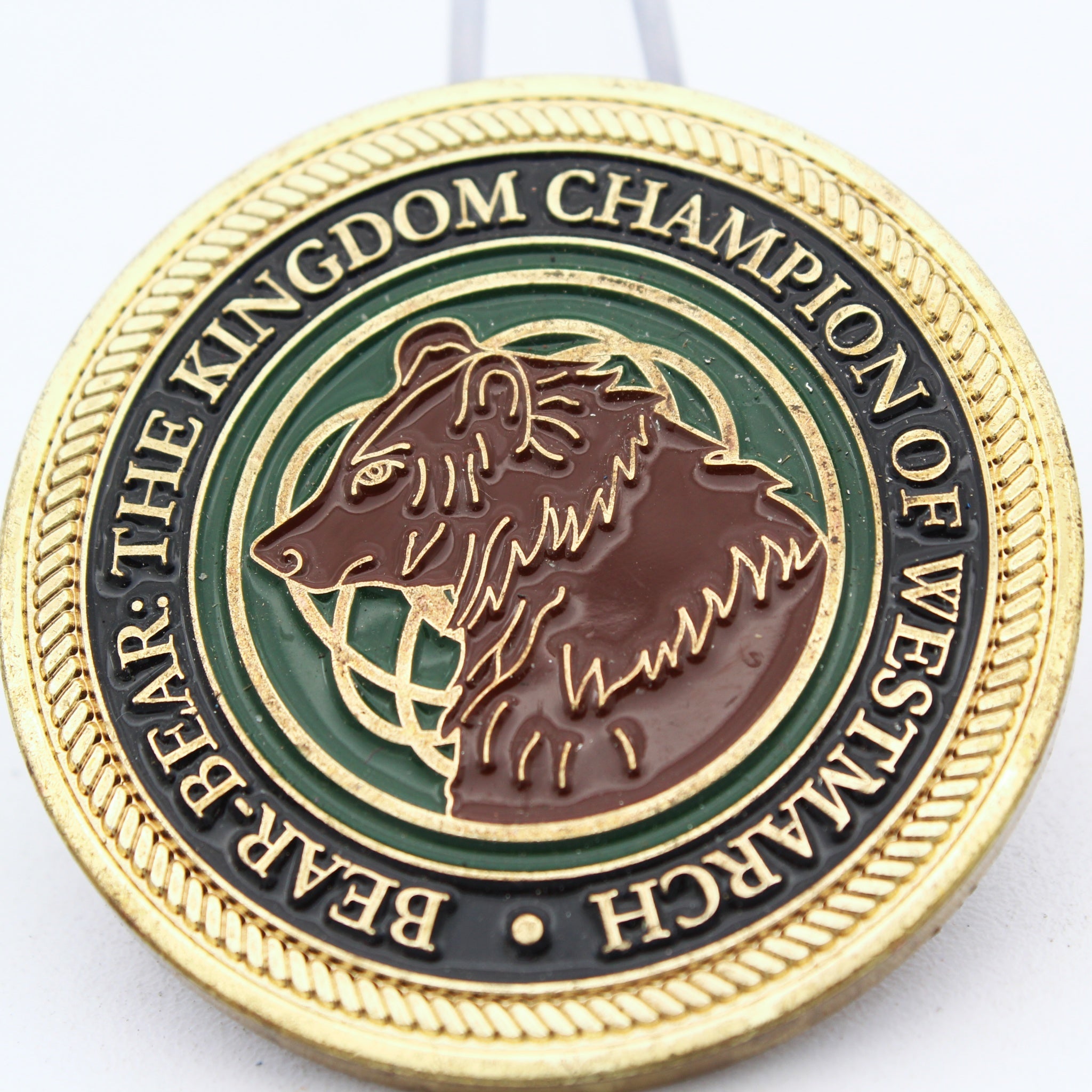 British Army Bear Kingdom Champion of Westmarch Challenge Coin 1.75 Inch Pre-owned