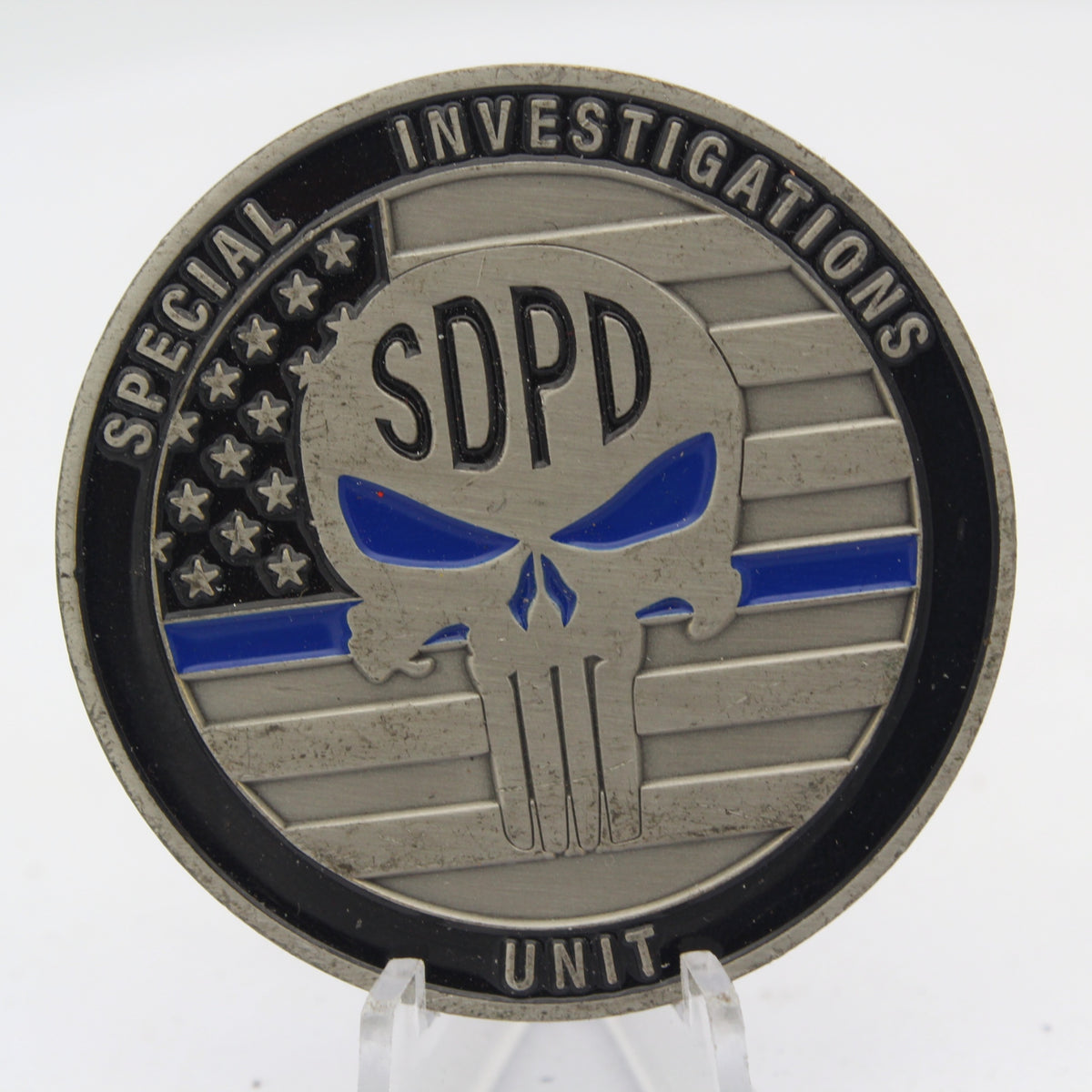 San Diego Police Detective Special Investigations Unit Challenge Coin 2.0" Copper Pre-Owned