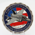 F-35 Supportable Low Observables 25th Anniversary 1997-2022 Challenge Coin 2.0" Copper Pre-Owned