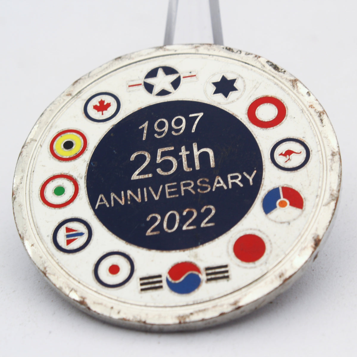 F-35 Supportable Low Observables 25th Anniversary 1997-2022 Challenge Coin 2.0" Copper Pre-Owned