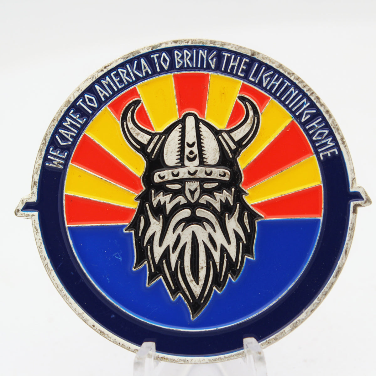 Royal Norwegian Air Force F-35 Luke Air Force Base Challenge Coin 2.0" Copper Pre-Owned