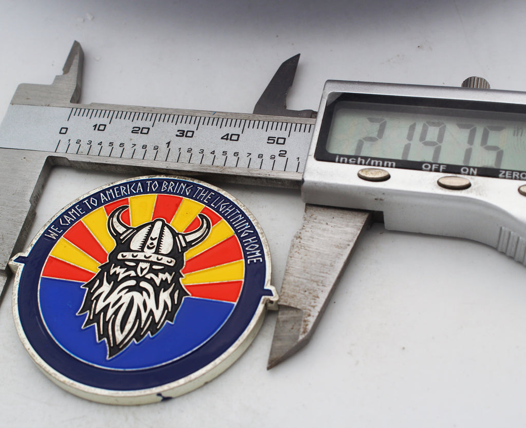 Royal Norwegian Air Force F-35 Luke Air Force Base Challenge Coin 2.0" Copper Pre-Owned