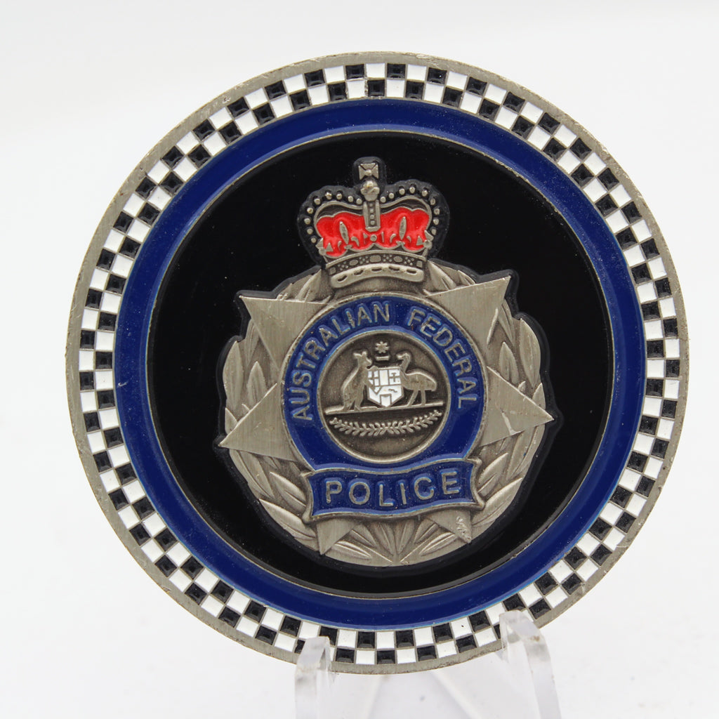 Australian Federal Police Mexico City Challenge Coin 2.0" Copper Pre-Owned