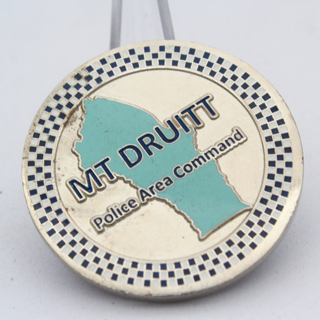 NSW Police Force Mt Druitt Police Area Command Challenge Coin 1.65" Copper Pre-Owned