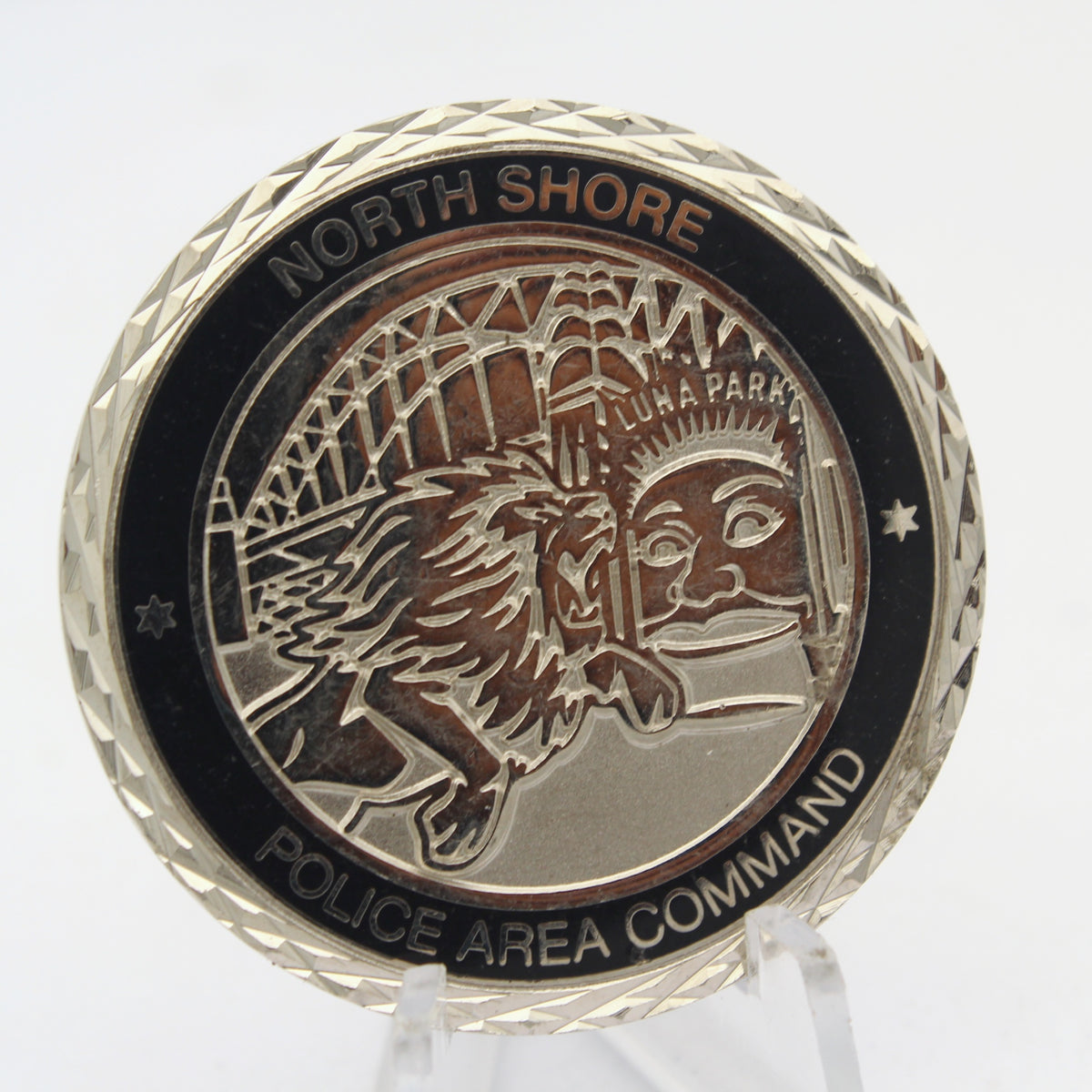NSW Police Force North Shore Police Area Command Luna Park Challenge Coin 1.65" Copper Pre-Owned