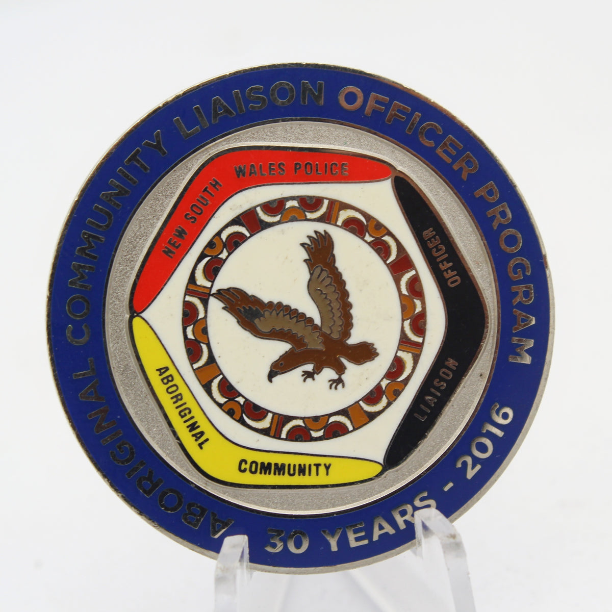 NSW Police Force Aboriginal Community Liaison Officer Program 30 Years 2016 Challenge Coin 1.65" Copper Pre-Owned