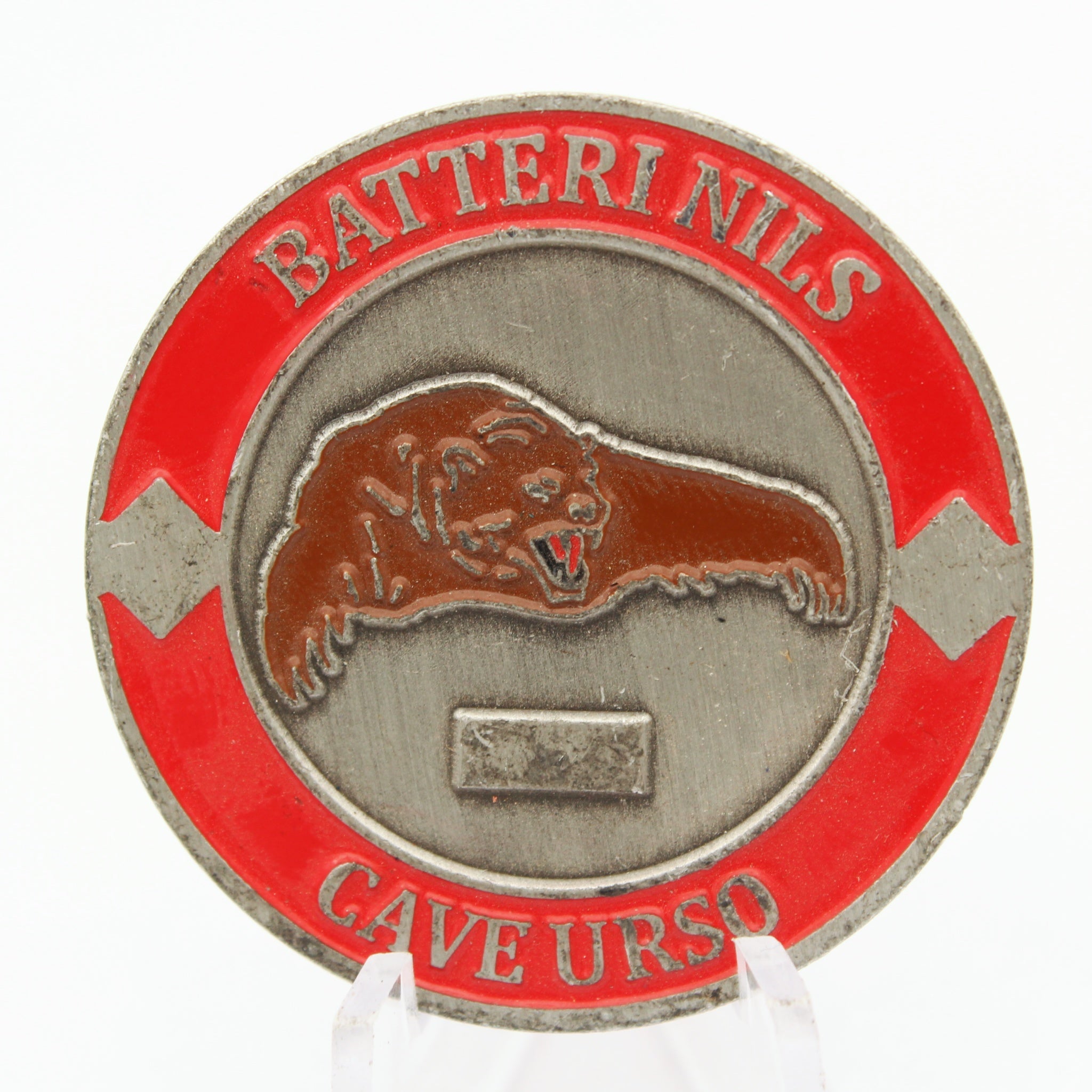 Norwegian Army Artillery Battalion Nils Battery Challenge Coin 1.5" Copper Pre-owned