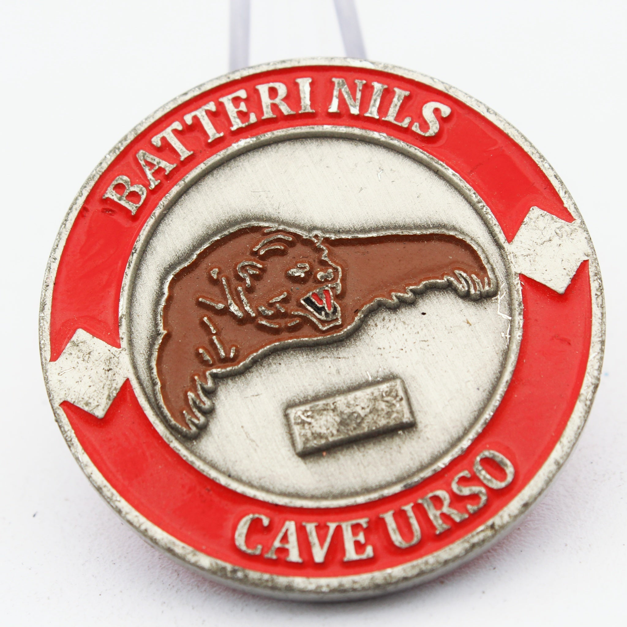 Norwegian Army Artillery Battalion Nils Battery Challenge Coin 1.5" Copper Pre-owned