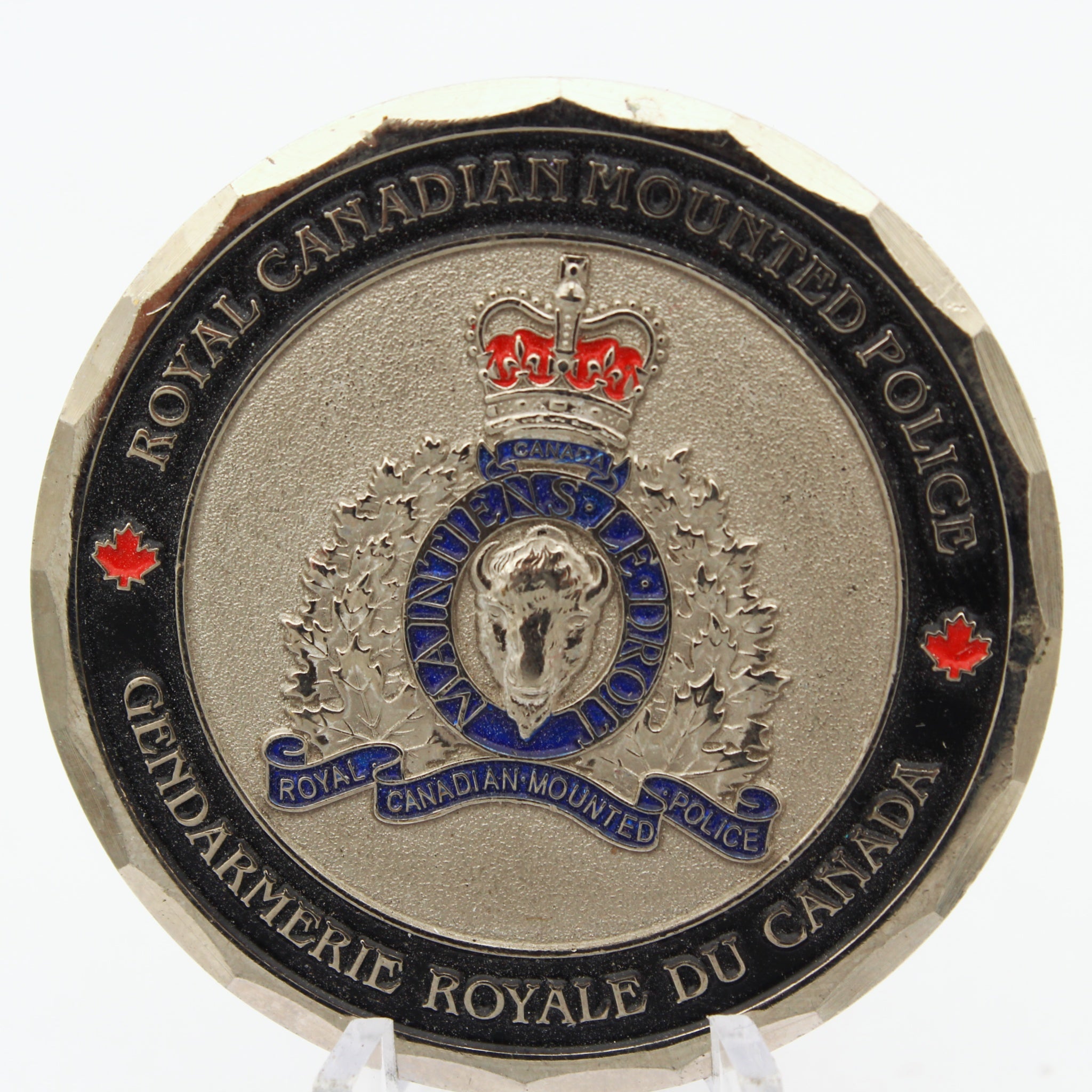 RCMP Federal Policing Protective Services B Division Challenge Coin 1.75 Inch Pre-Owned Copper