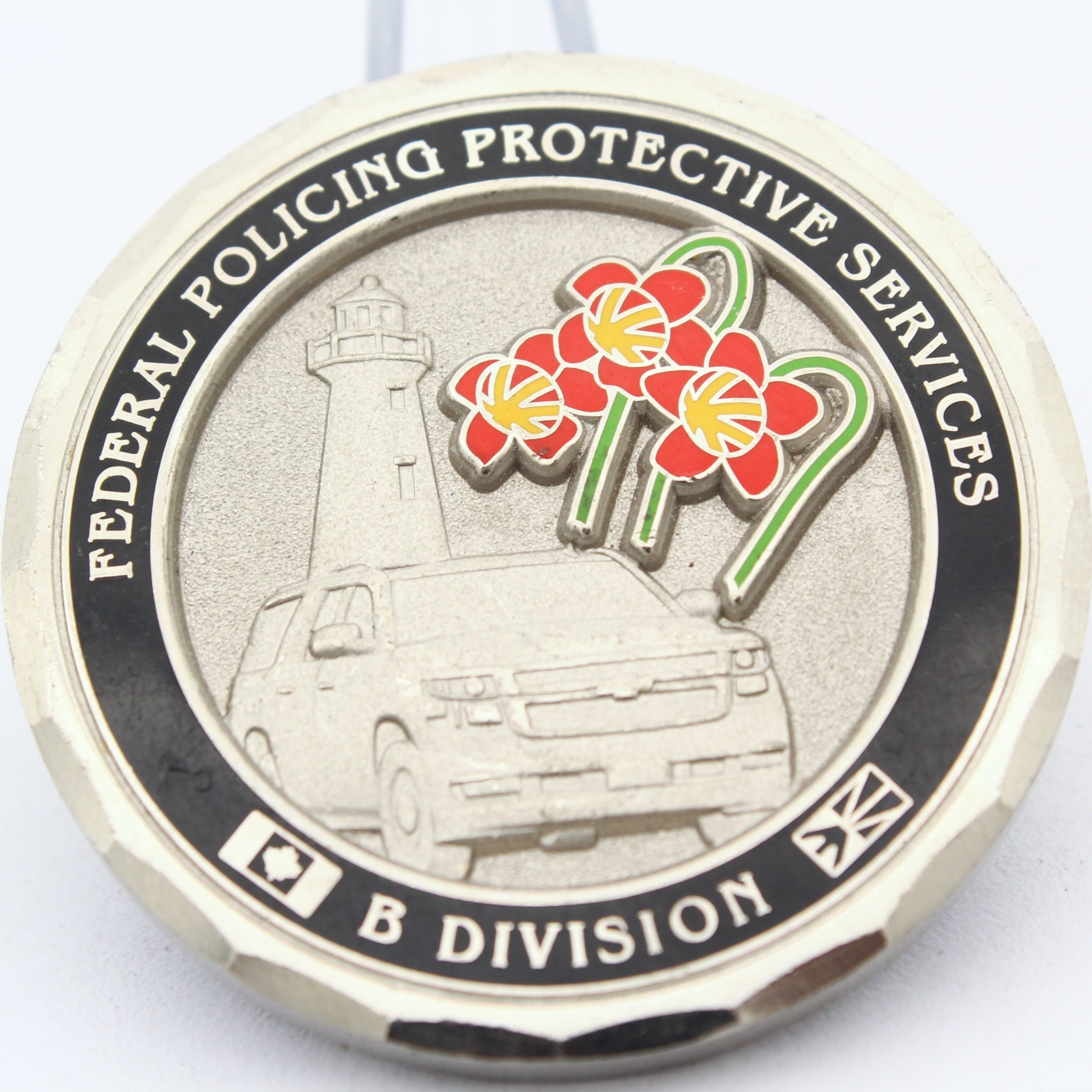 RCMP Federal Policing Protective Services B Division Challenge Coin 1.75 Inch Pre-Owned Copper