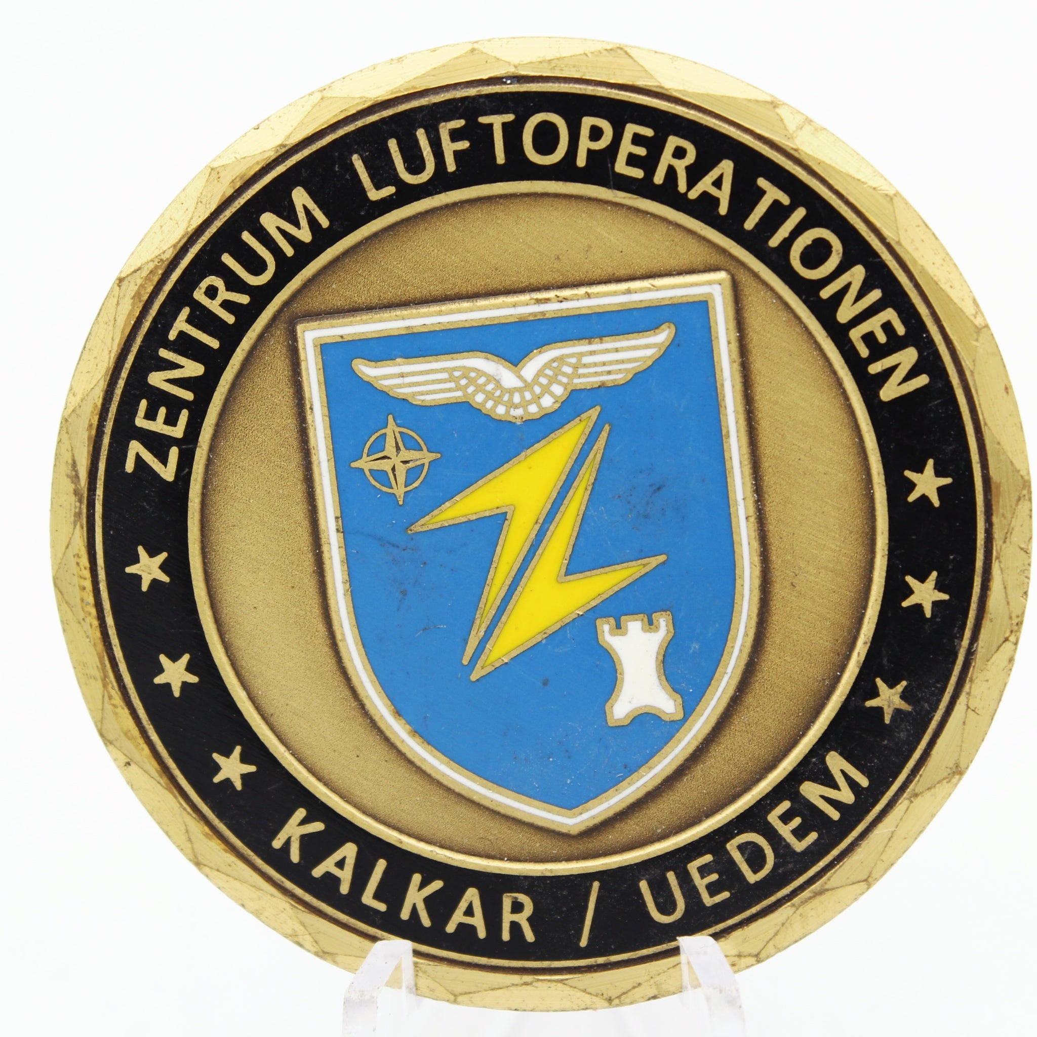 German Air Force Zentrum Luftoperationen Challenge Coin Kalkar Uedem 2inch Pre-owned