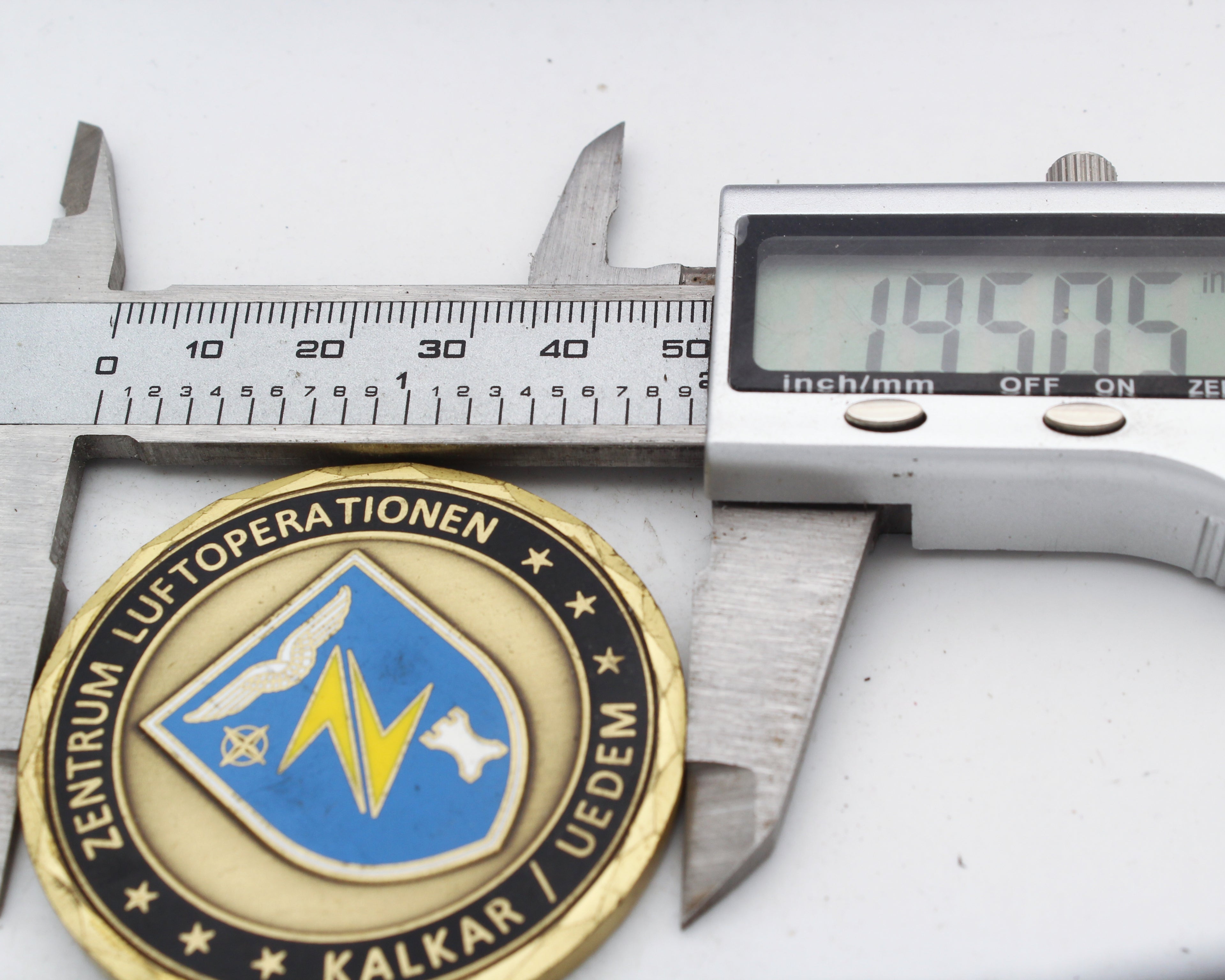 German Air Force Zentrum Luftoperationen Challenge Coin Kalkar Uedem 2inch Pre-owned