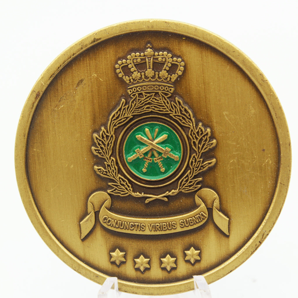 Chief of Defence of the Netherlands Challenge Coin 2 Inch Pre-Owned Copper