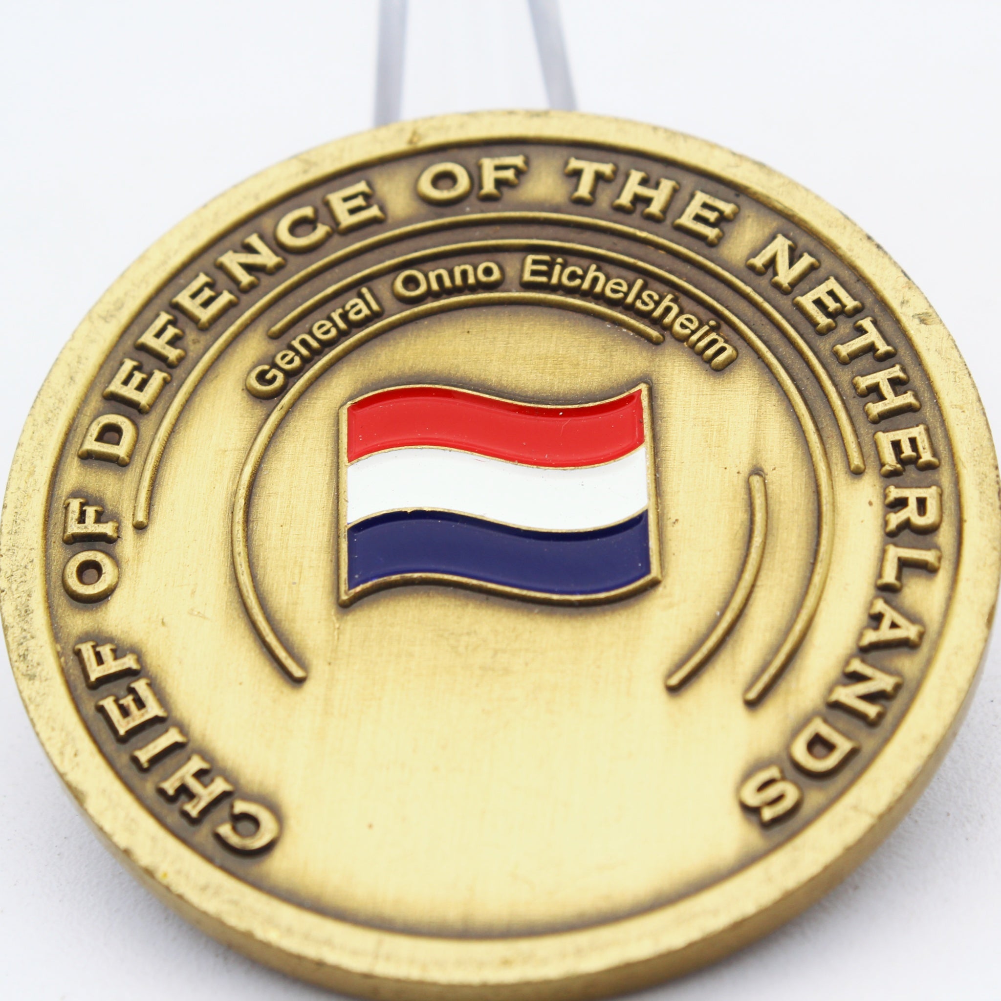 Chief of Defence of the Netherlands Challenge Coin 2 Inch Pre-Owned Copper