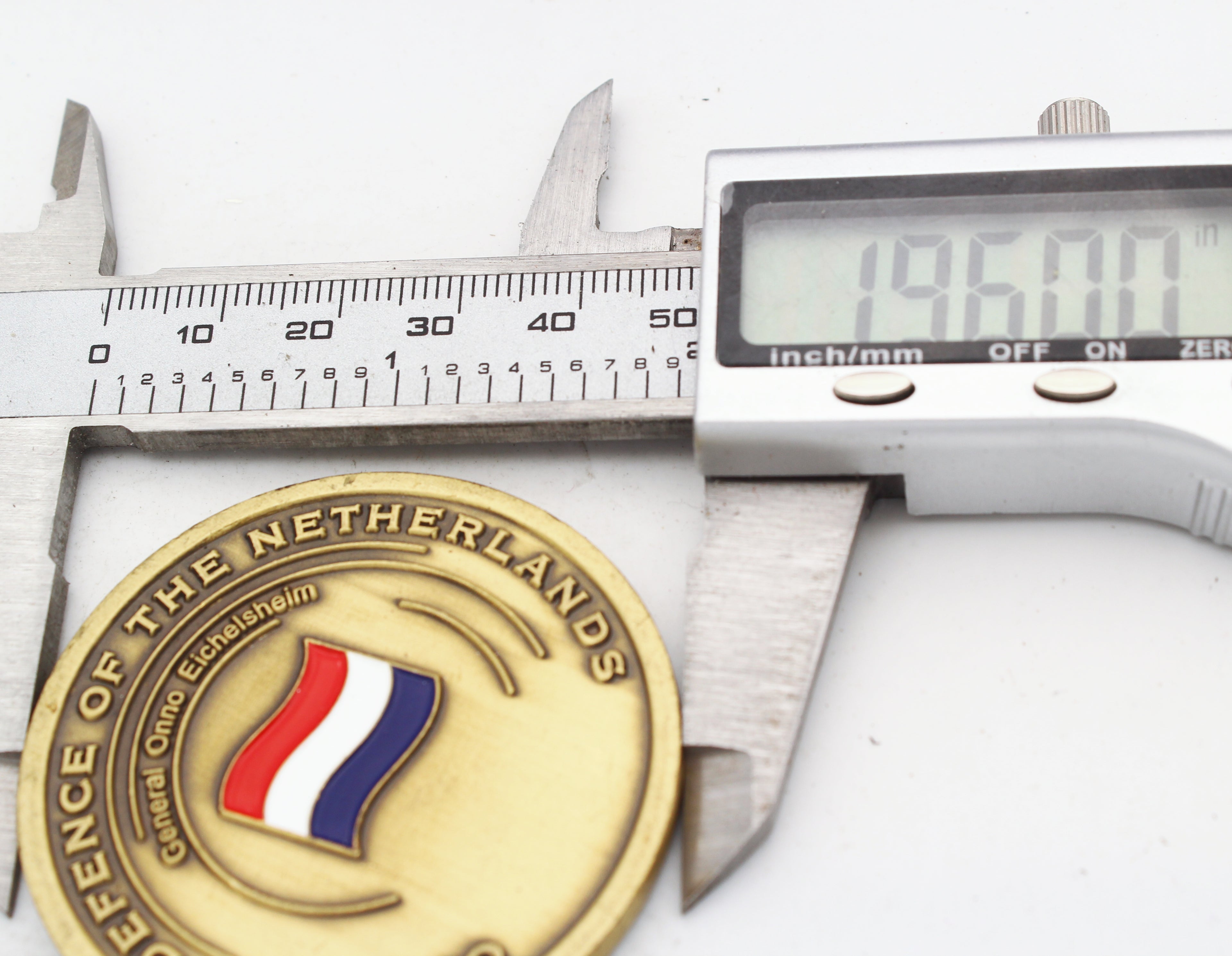 Chief of Defence of the Netherlands Challenge Coin 2 Inch Pre-Owned Copper