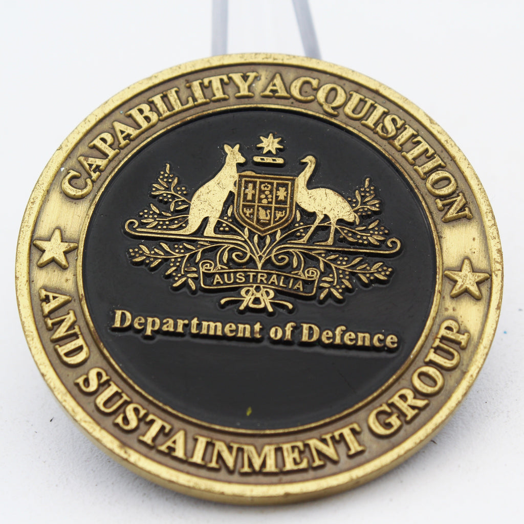 Australian Department of Defence EOD Explosive Ordnance Challenge Coin 1.75" Pre-owned