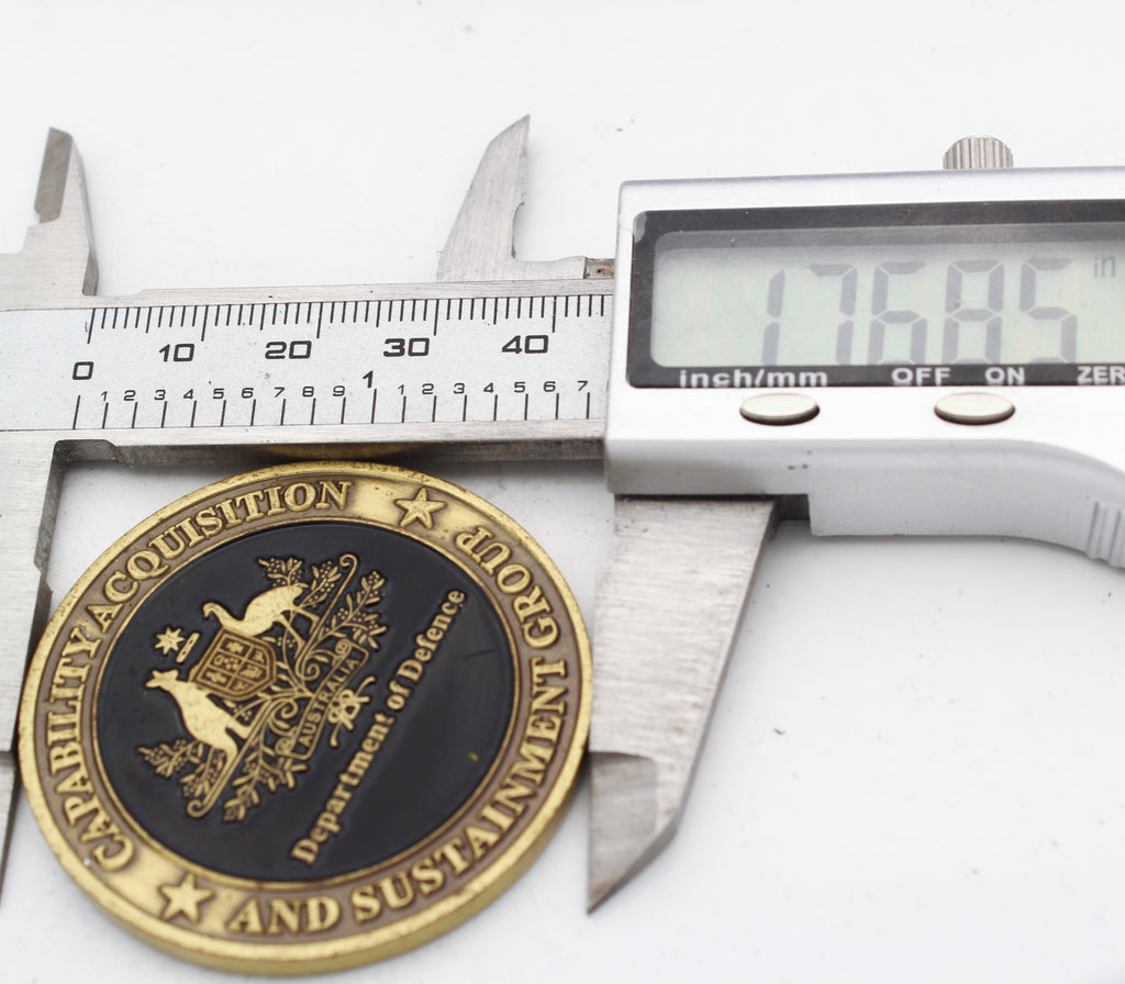 Australian Department of Defence EOD Explosive Ordnance Challenge Coin 1.75" Pre-owned