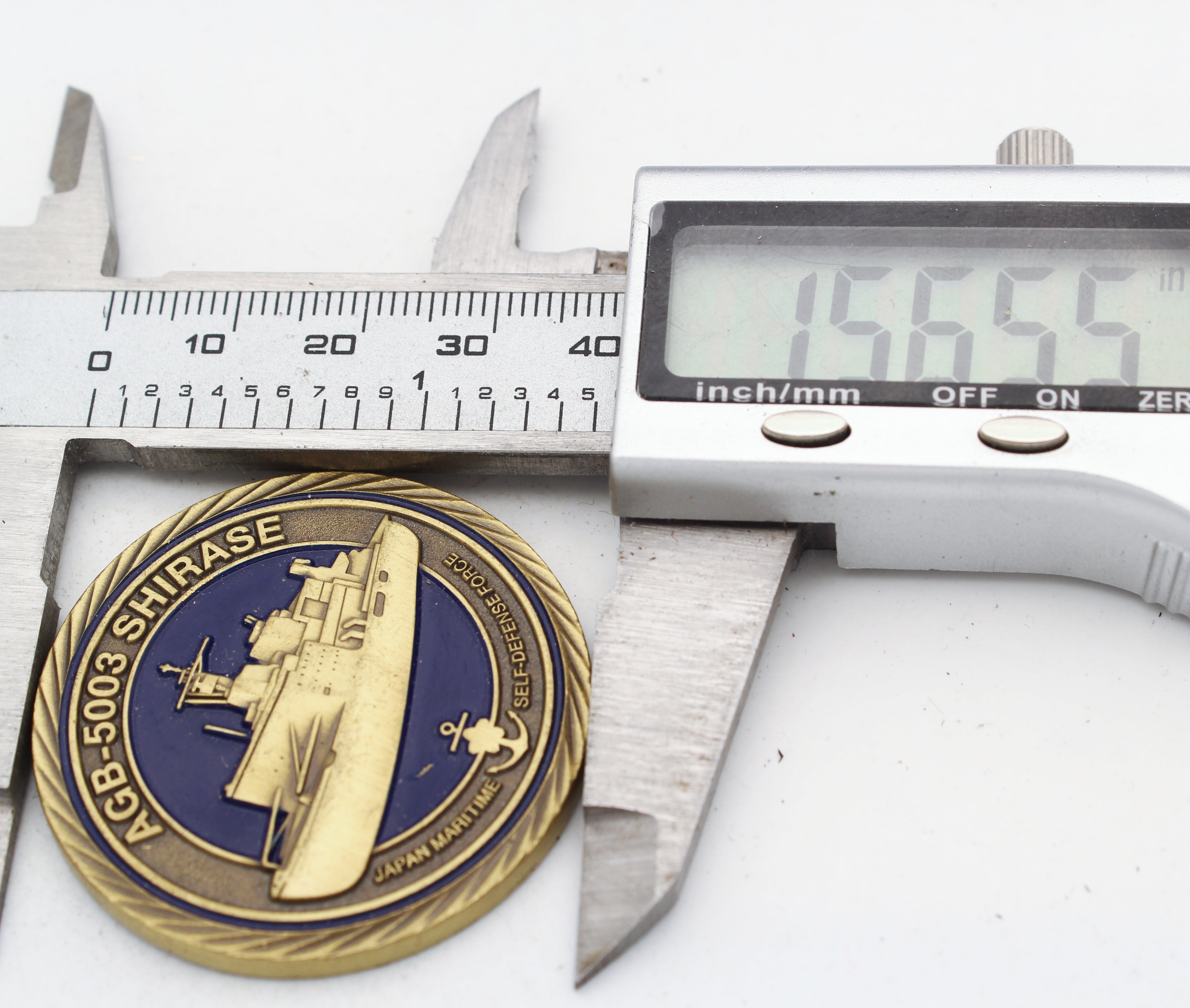 Japan Maritime Self Defense Force AGB-5003 Shirase Antarctic Expedition Challenge Coin 1.5" Pre-owned