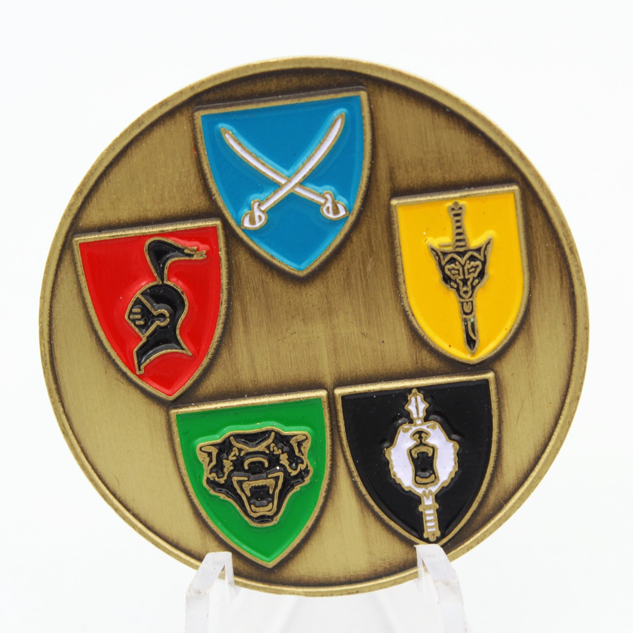 Norwegian Army Panserbataljonen Armored Battalion Challenge Coin 1.6" Pre-Owned Copper