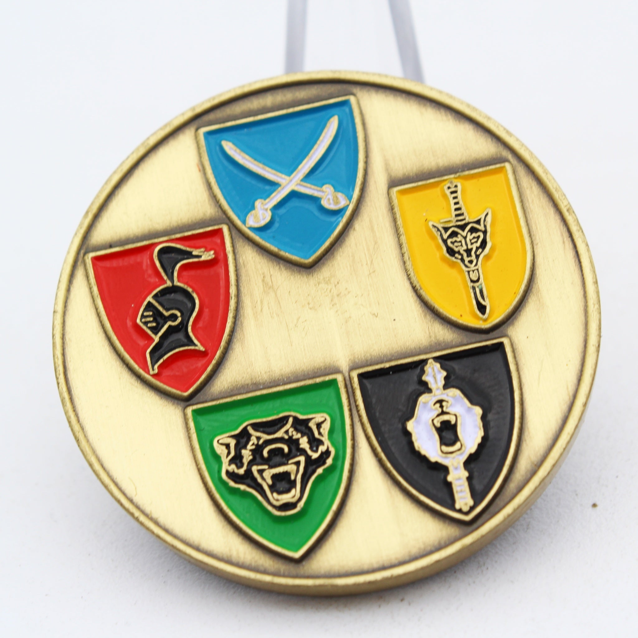 Norwegian Army Panserbataljonen Armored Battalion Challenge Coin 1.6" Pre-Owned Copper