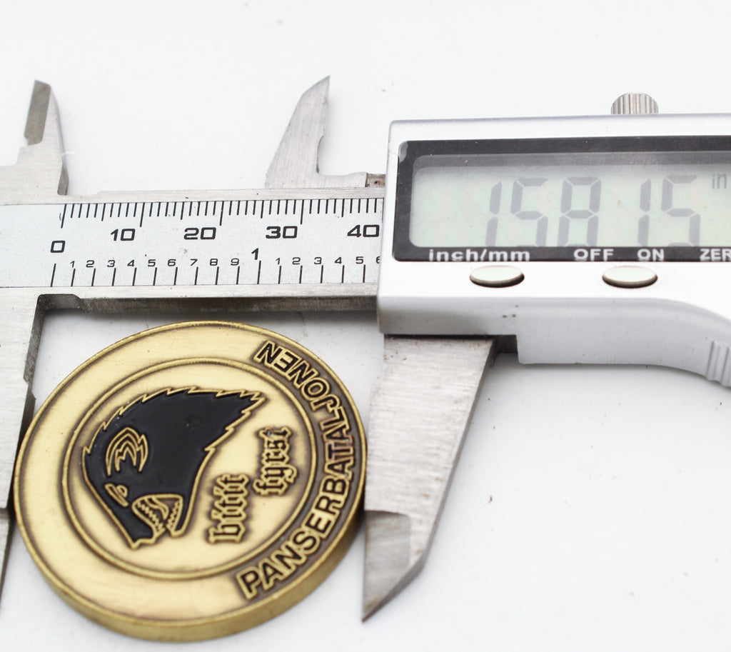 Norwegian Army Panserbataljonen Armored Battalion Challenge Coin 1.6" Pre-Owned Copper