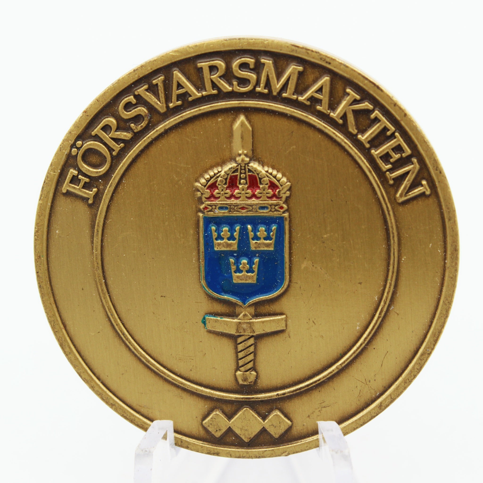 Swedish Armed Forces UNFICYP Challenge Coin 1.5 Inch Military Collectible Pre-owned