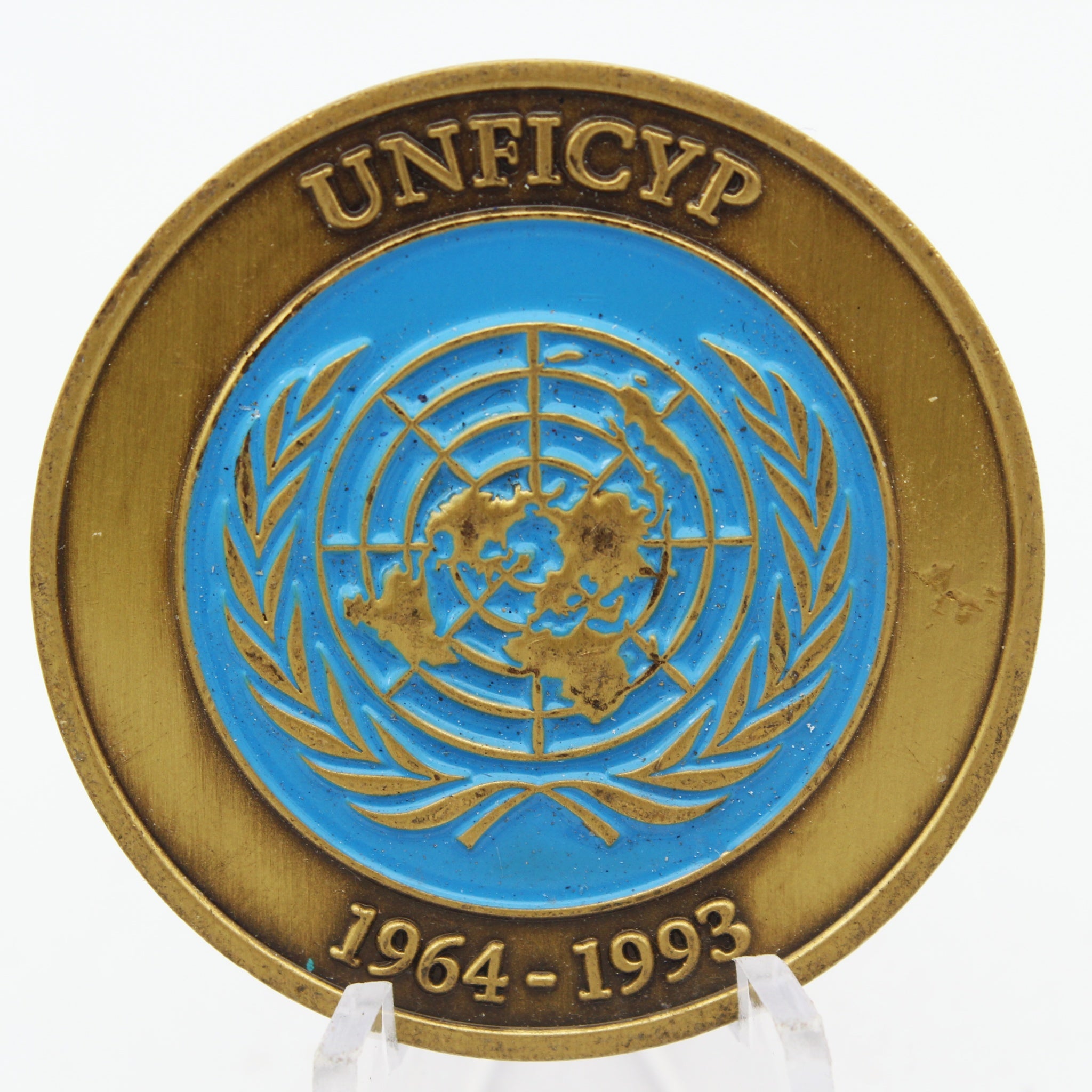 Swedish Armed Forces UNFICYP Challenge Coin 1.5 Inch Military Collectible Pre-owned