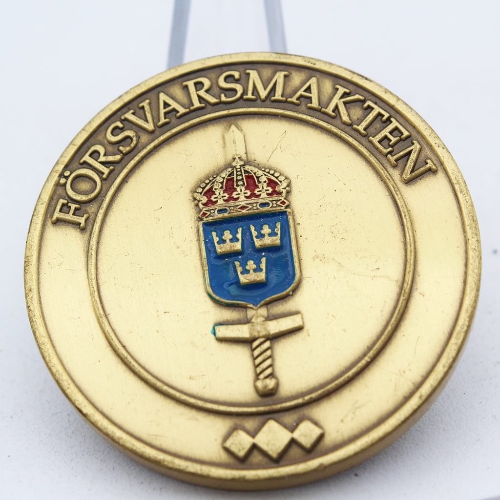 Swedish Armed Forces UNFICYP Challenge Coin 1.5 Inch Military Collectible Pre-owned
