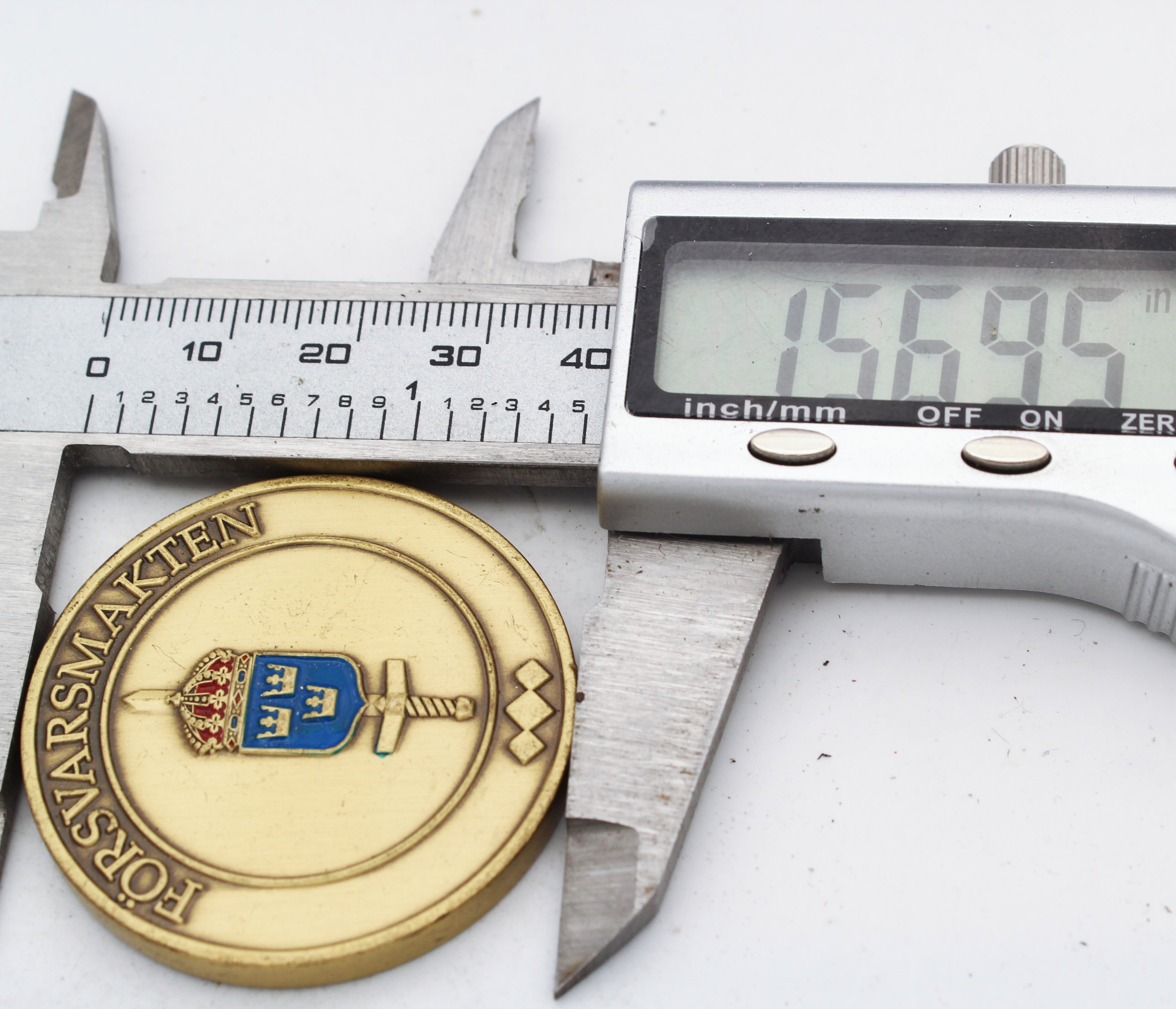 Swedish Armed Forces UNFICYP Challenge Coin 1.5 Inch Military Collectible Pre-owned