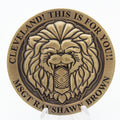 MSG Ray Shawn Brown Leadership Challenge Coin Patience Integrity Never Quit 1.75