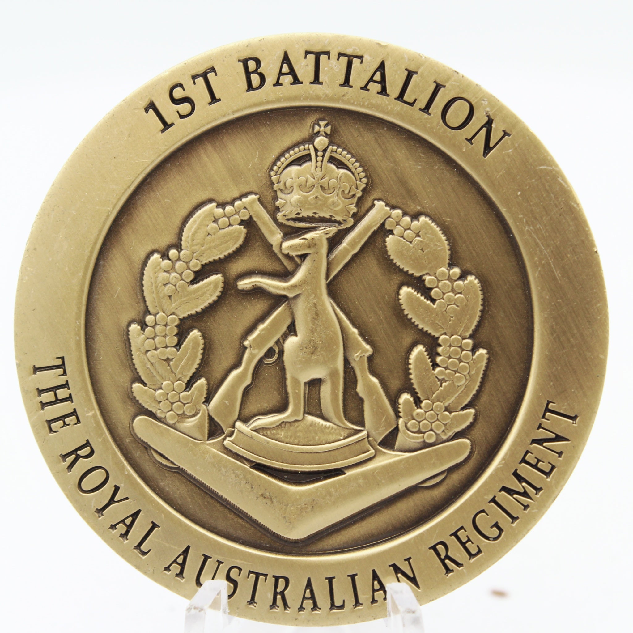 1RAR Bravo Company Royal Australian Regiment Challenge Coin 2” Copper Collectible Pre-owned