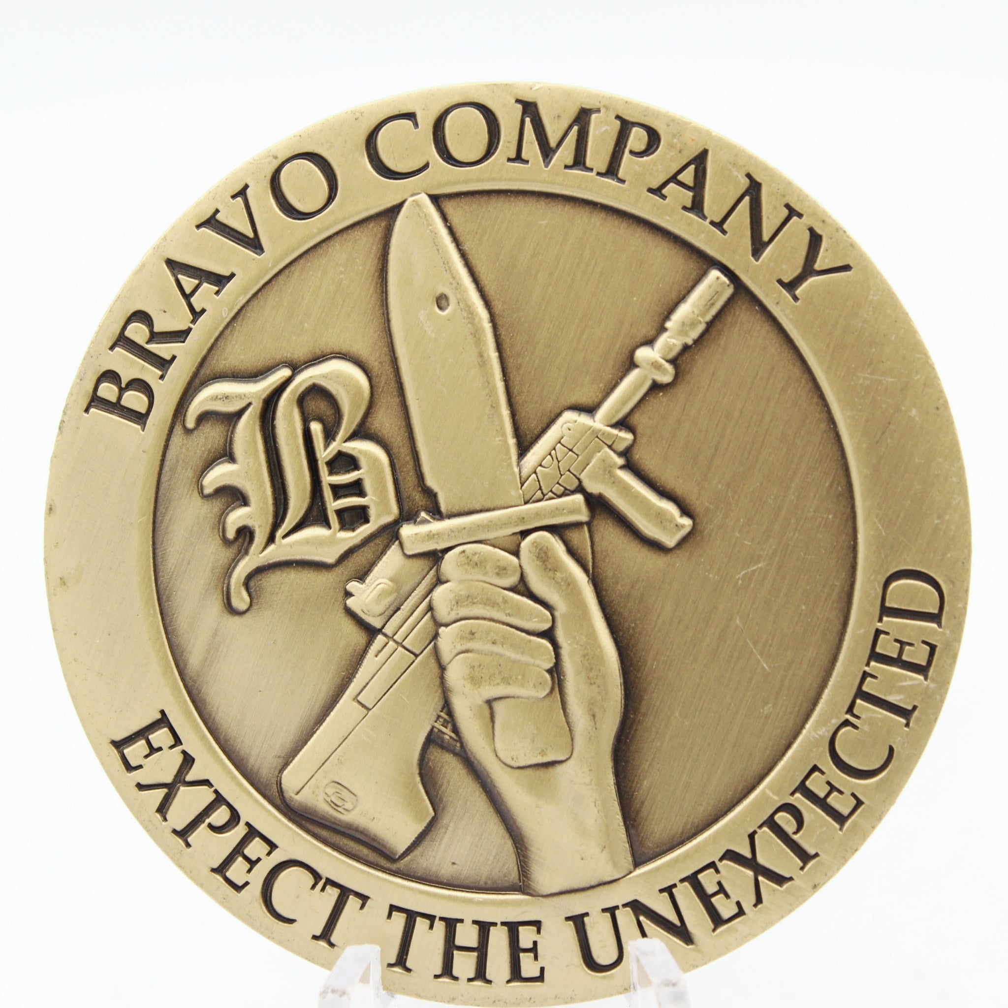 1RAR Bravo Company Royal Australian Regiment Challenge Coin 2” Copper Collectible Pre-owned