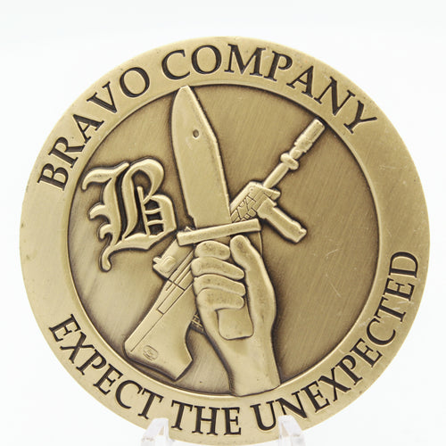 1RAR Bravo Company Royal Australian Regiment Challenge Coin 2” Copper Collectible Pre-owned