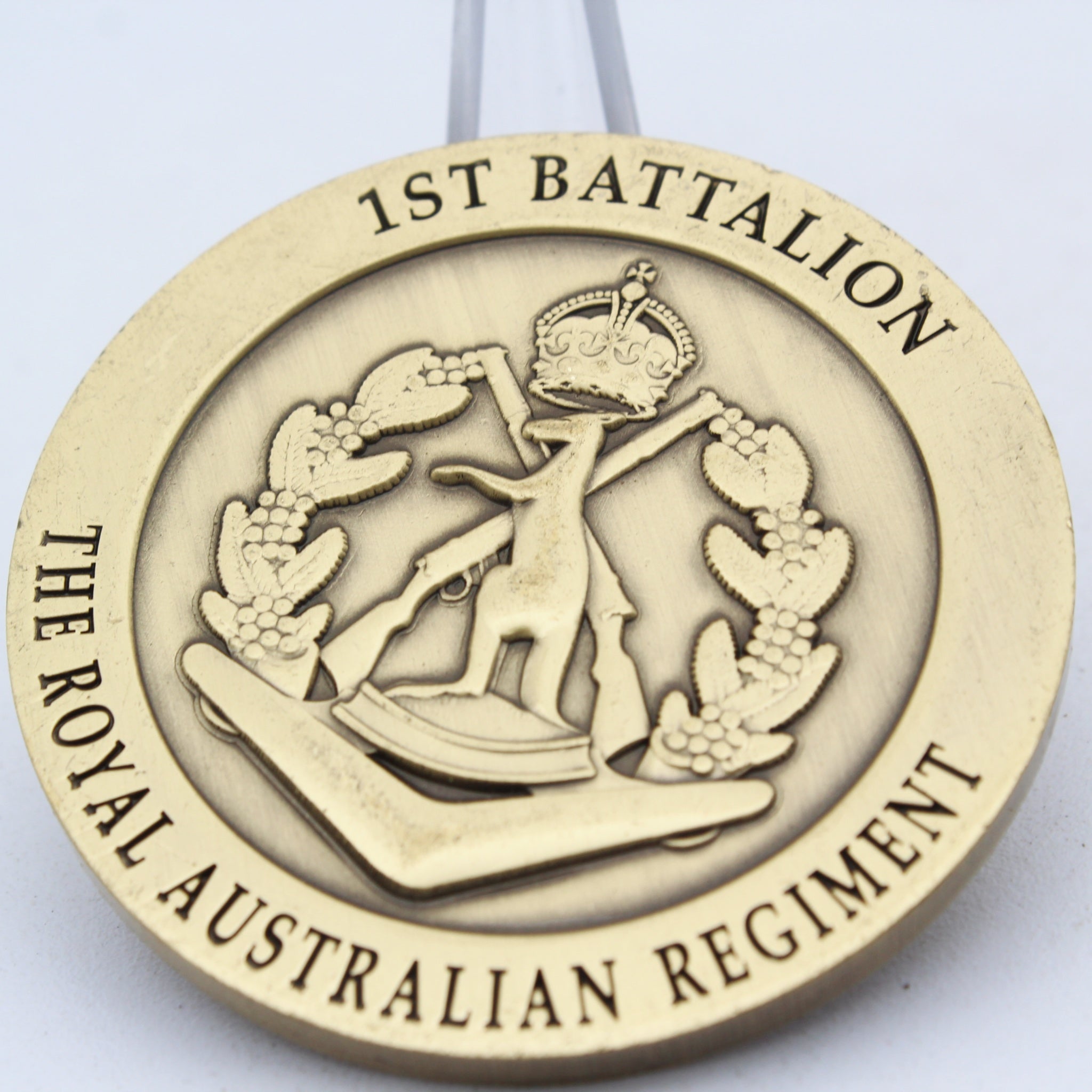 1RAR Bravo Company Royal Australian Regiment Challenge Coin 2” Copper Collectible Pre-owned