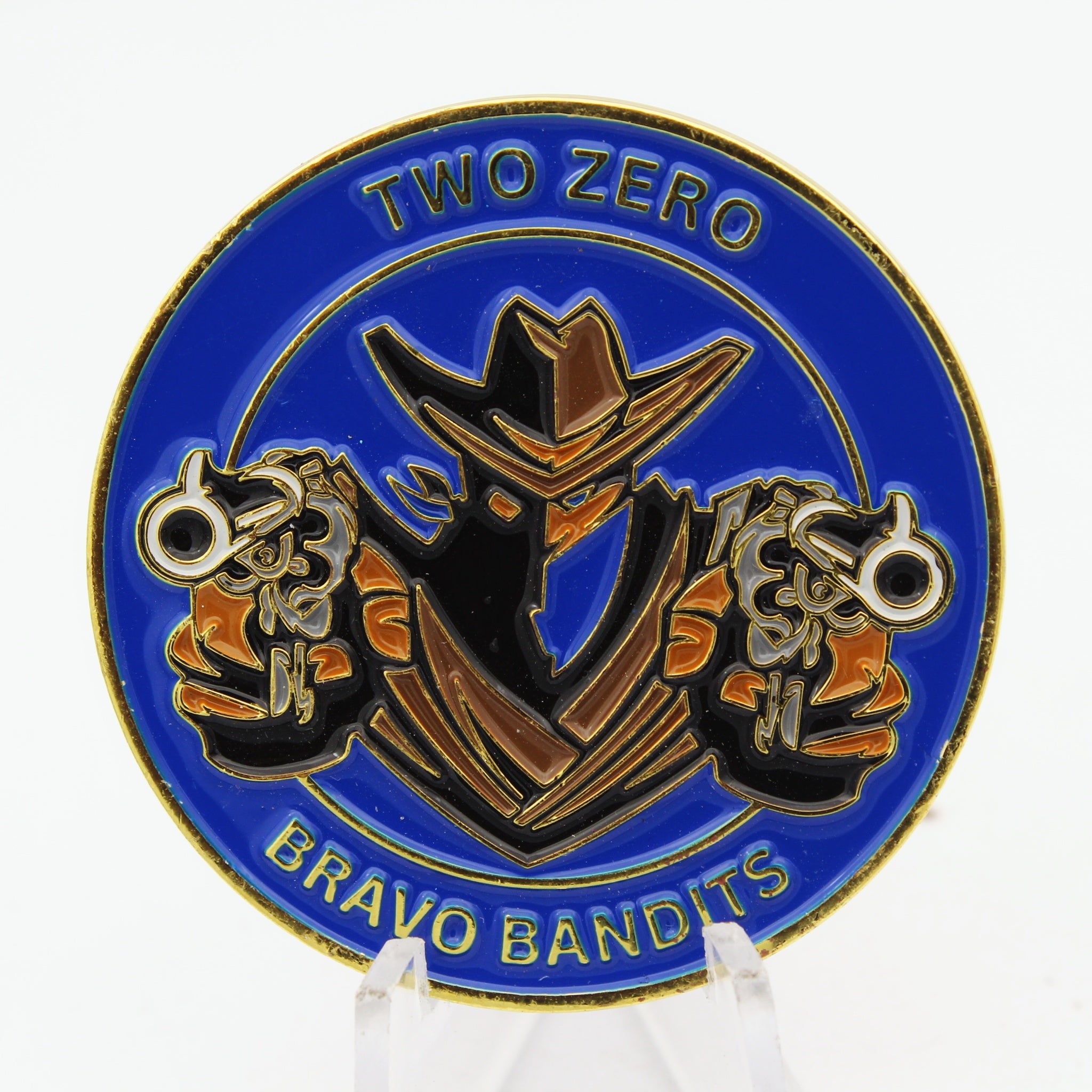 Royal Western Australia Regiment Bravo Company Bandits Challenge Coin 1.75” Zinc Alloy Collectible Pre-owned