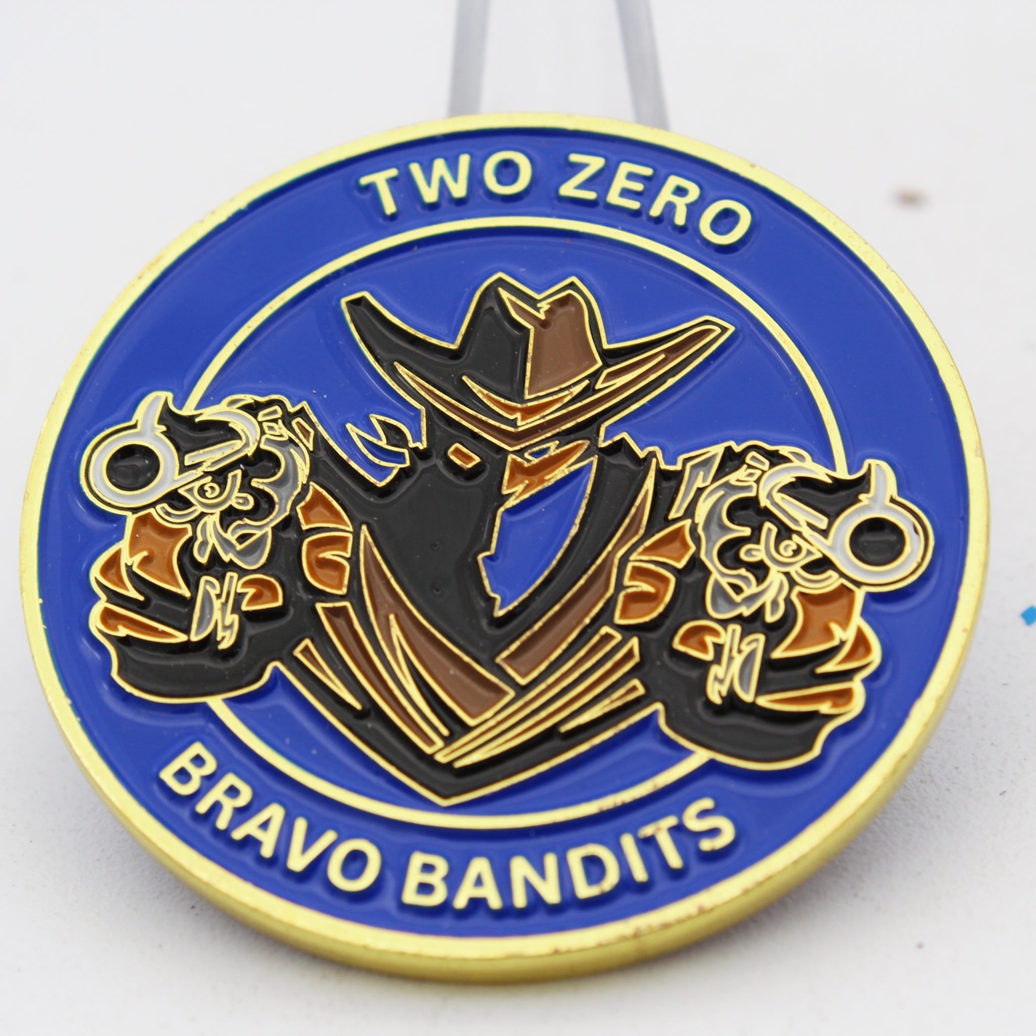 Royal Western Australia Regiment Bravo Company Bandits Challenge Coin 1.75” Zinc Alloy Collectible Pre-owned