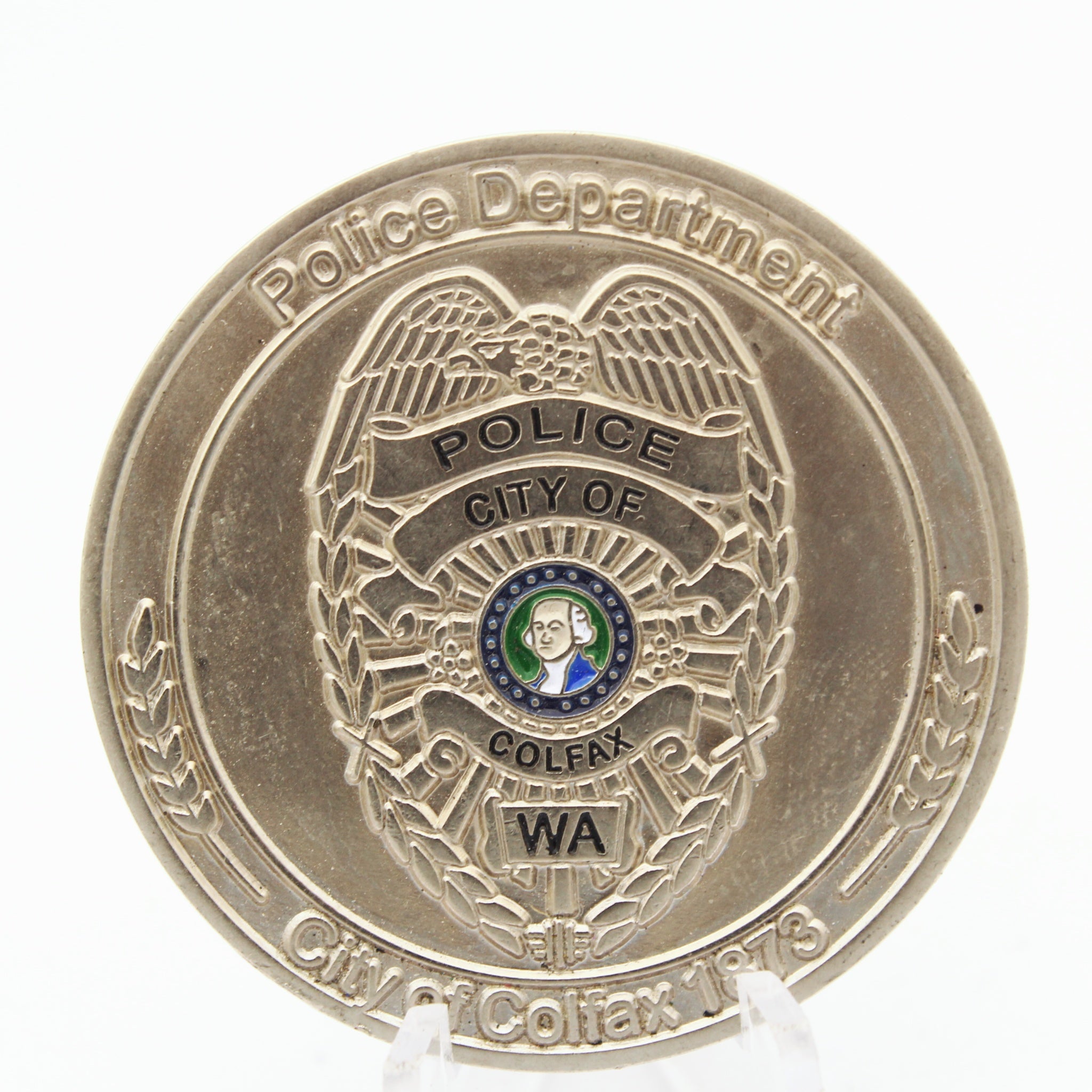 Colfax Washington Police Department Challenge Coin Honor Service Compassion 1.75