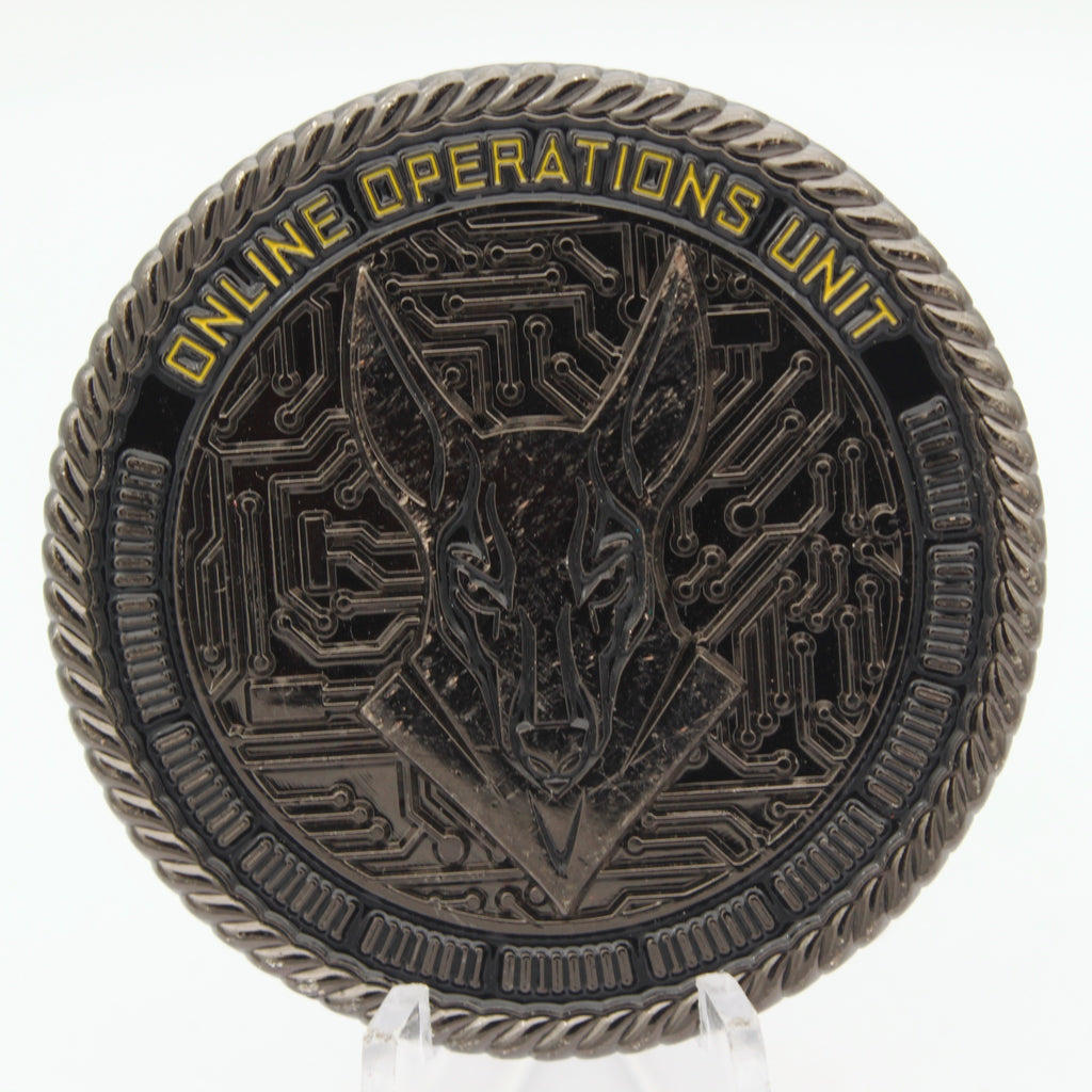 Western Australia Police Force Online Operations Unit Challenge Coin 2” Copper Collectible Pre-owned