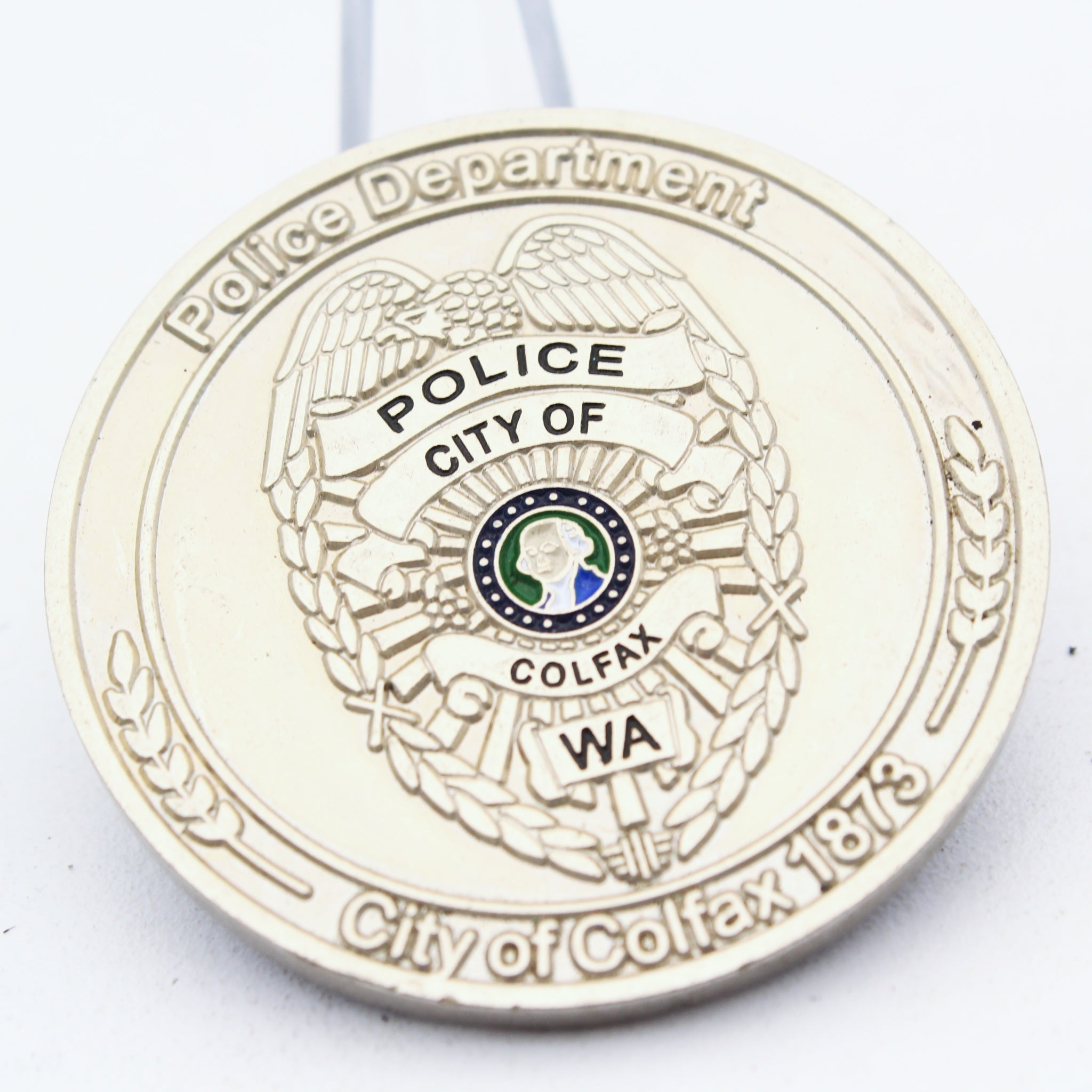 Colfax Washington Police Department Challenge Coin Honor Service Compassion 1.75