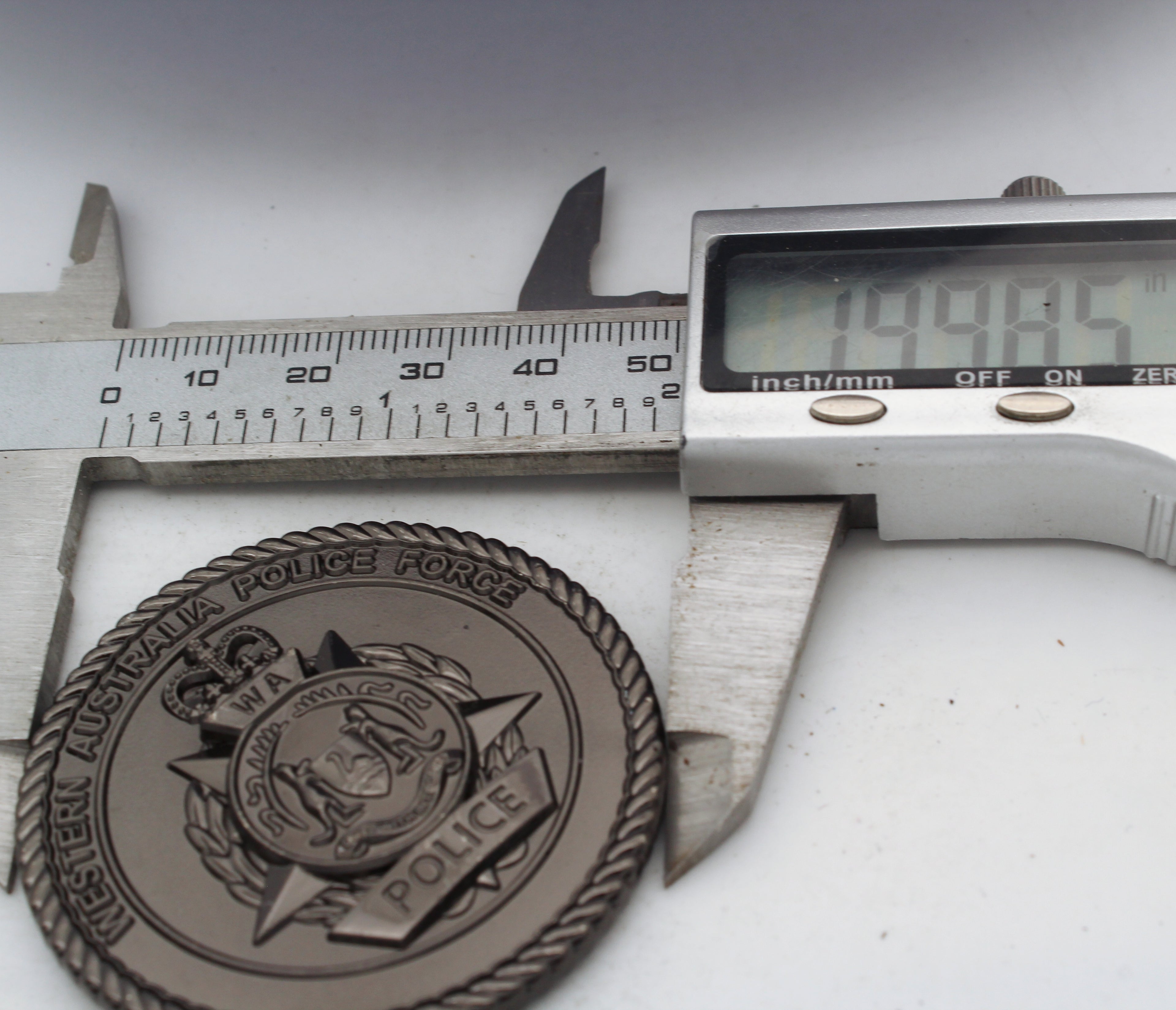 Western Australia Police Force Online Operations Unit Challenge Coin 2” Copper Collectible Pre-owned