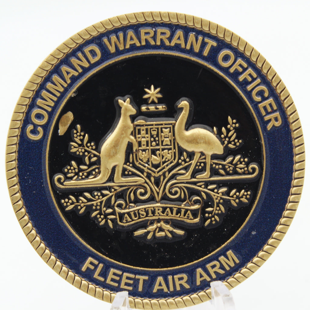 Australian Fleet Air Arm Command Warrant Officer Challenge Coin 2” Copper Collectible Pre-owned