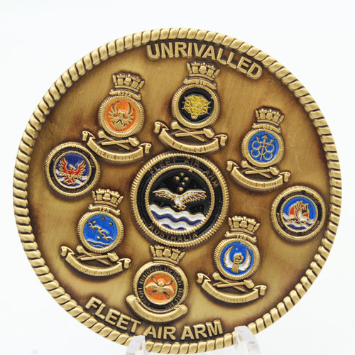 Australian Fleet Air Arm Command Warrant Officer Challenge Coin 2” Copper Collectible Pre-owned