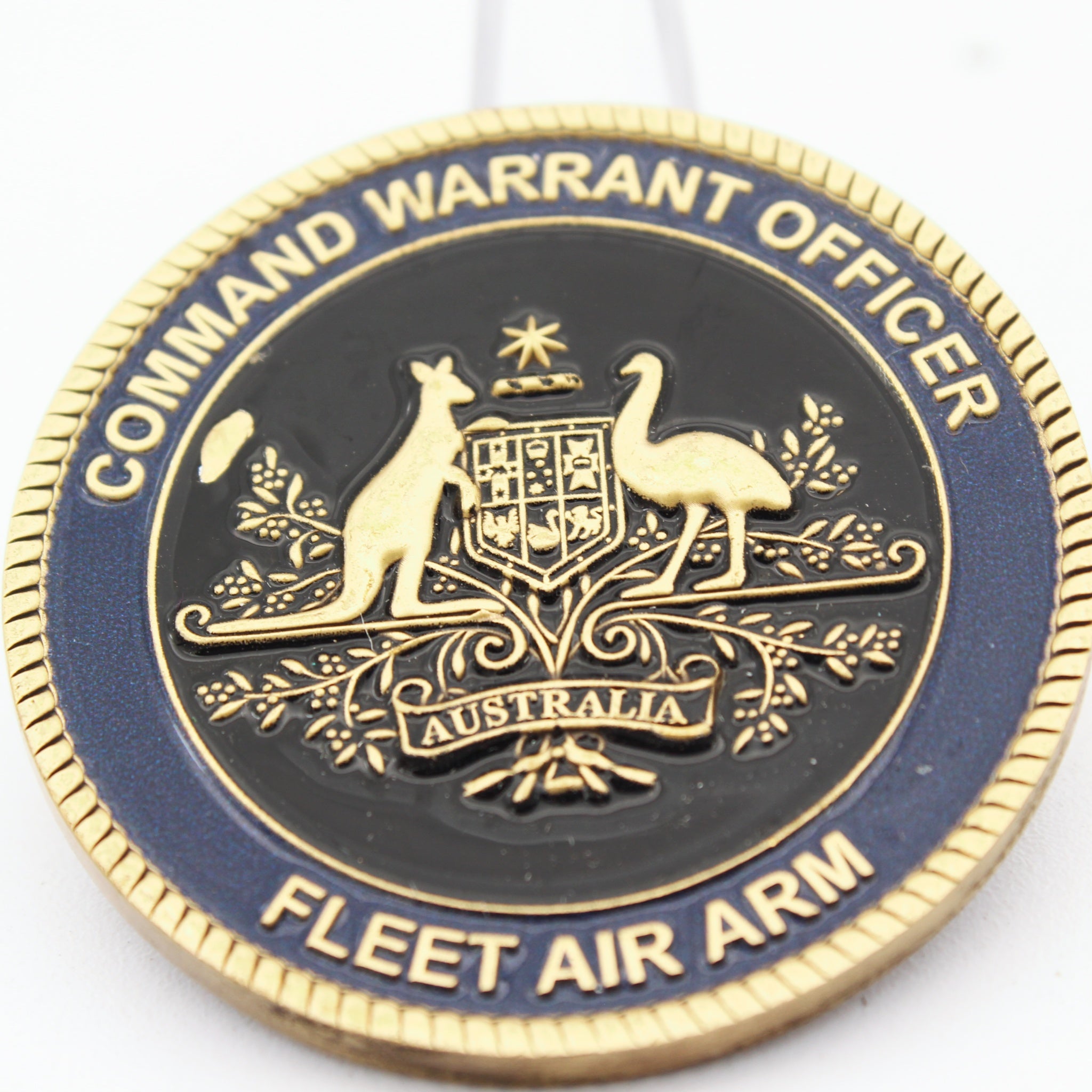 Australian Fleet Air Arm Command Warrant Officer Challenge Coin 2” Copper Collectible Pre-owned