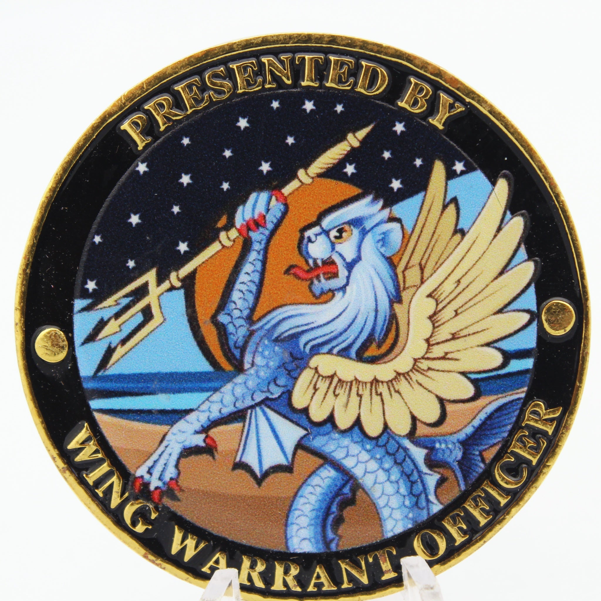 Royal Australian Air Force 92 Wing Warrant Officer Challenge Coin 1.85” Copper Collectible Pre-owned