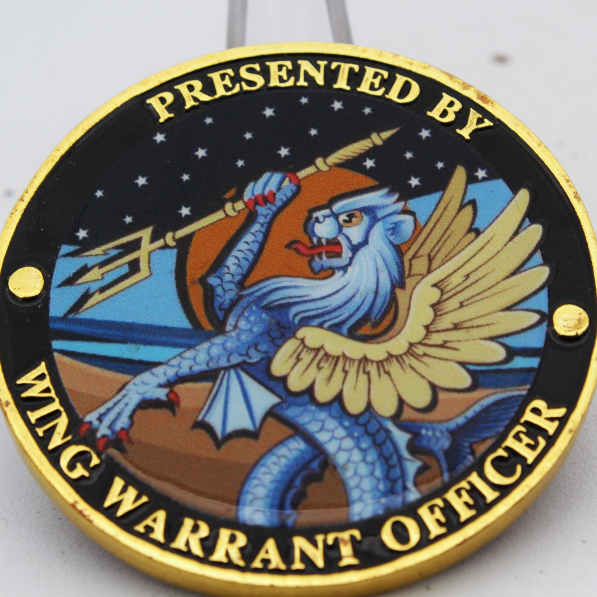 Royal Australian Air Force 92 Wing Warrant Officer Challenge Coin 1.85” Copper Collectible Pre-owned