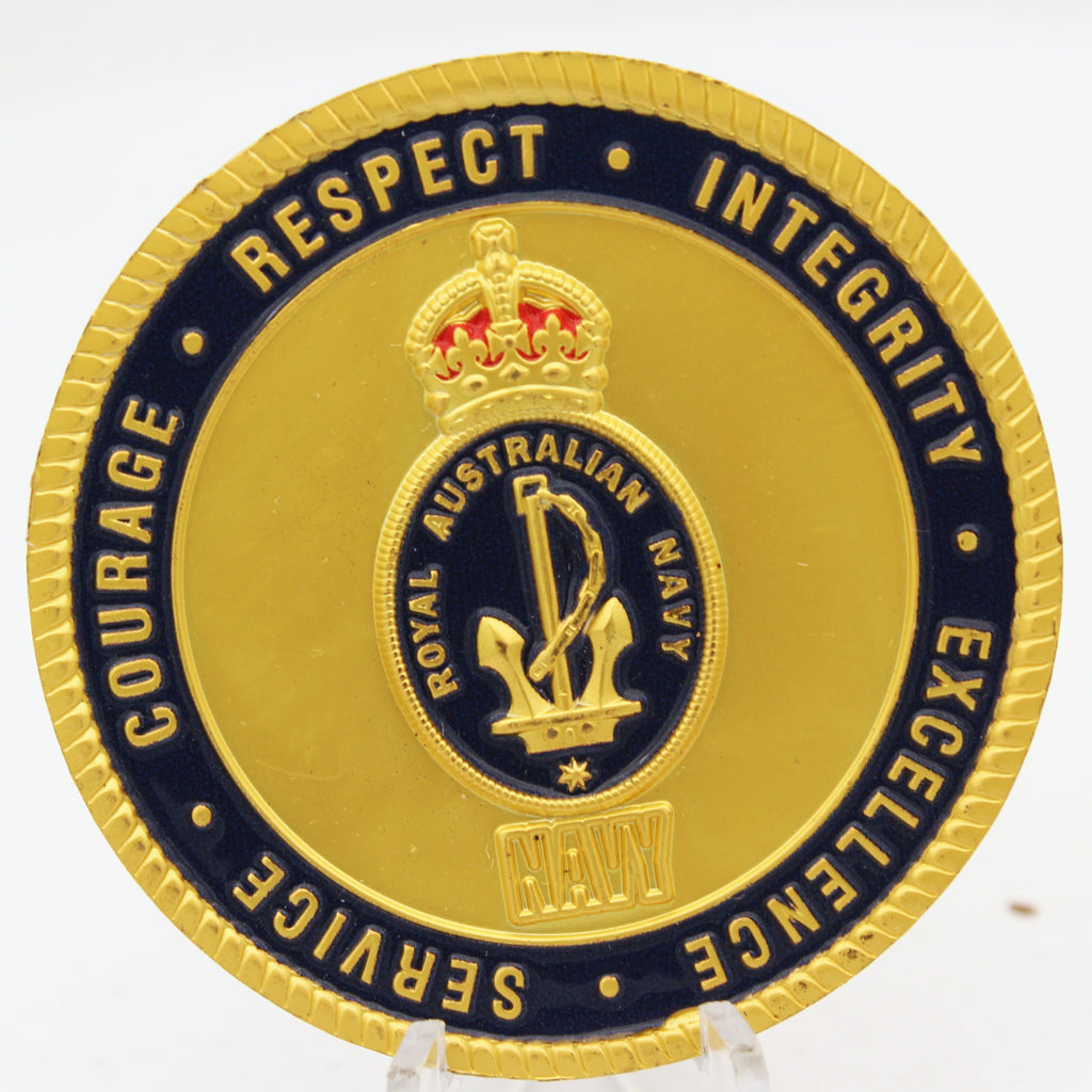 Royal Australian Navy Commander Fleet Air Arm Challenge Coin 2” Copper Collectible Pre-owned