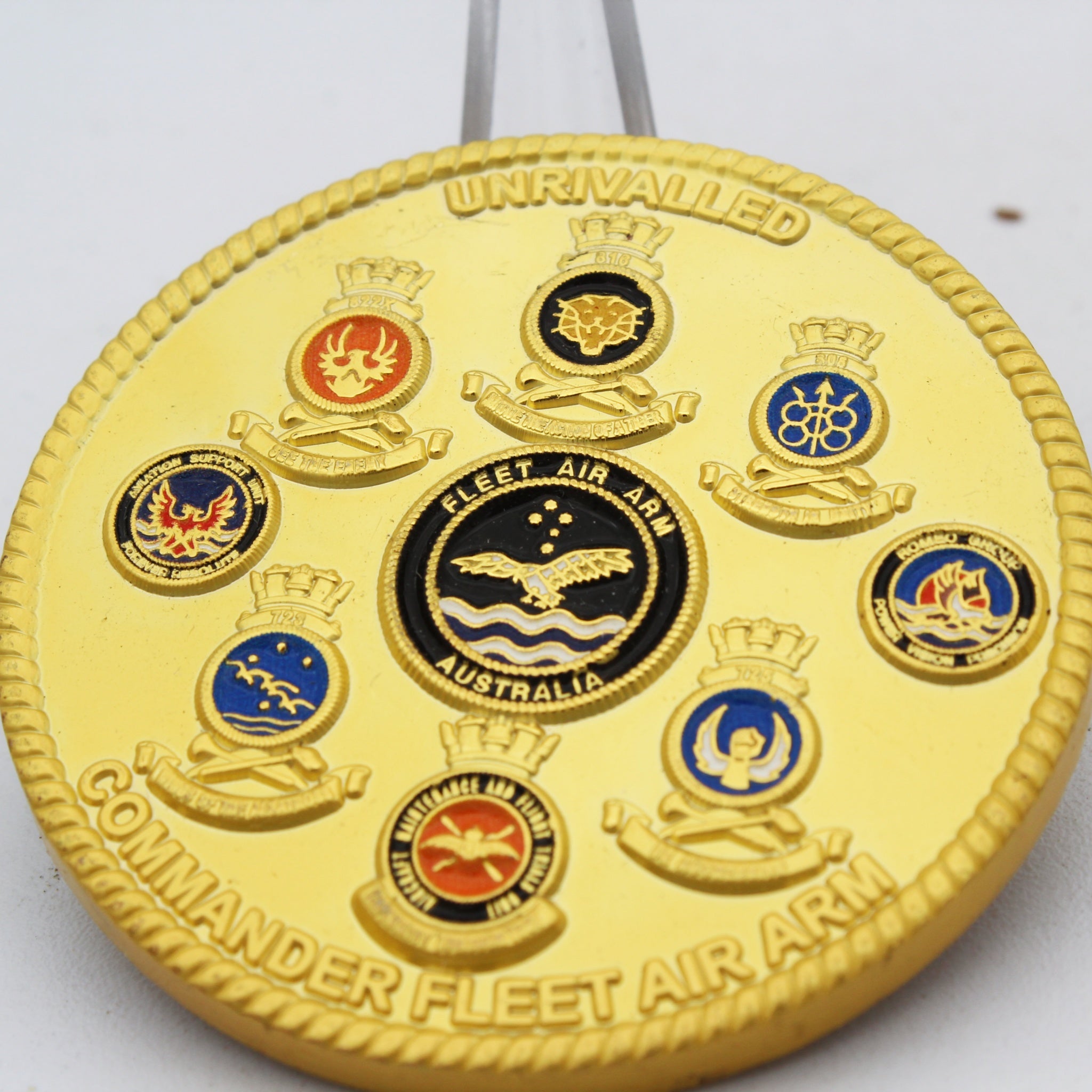 Royal Australian Navy Commander Fleet Air Arm Challenge Coin 2” Copper Collectible Pre-owned